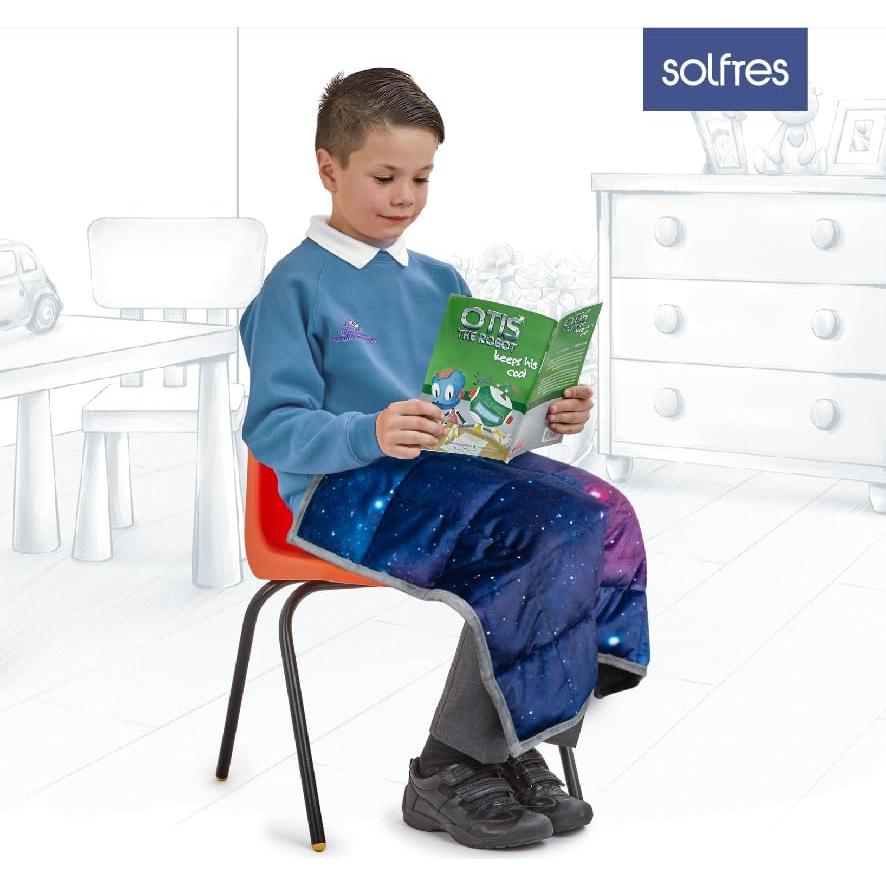 Manta de Peso Solfres 50x58cm 2.27kg para Niños Estrellas