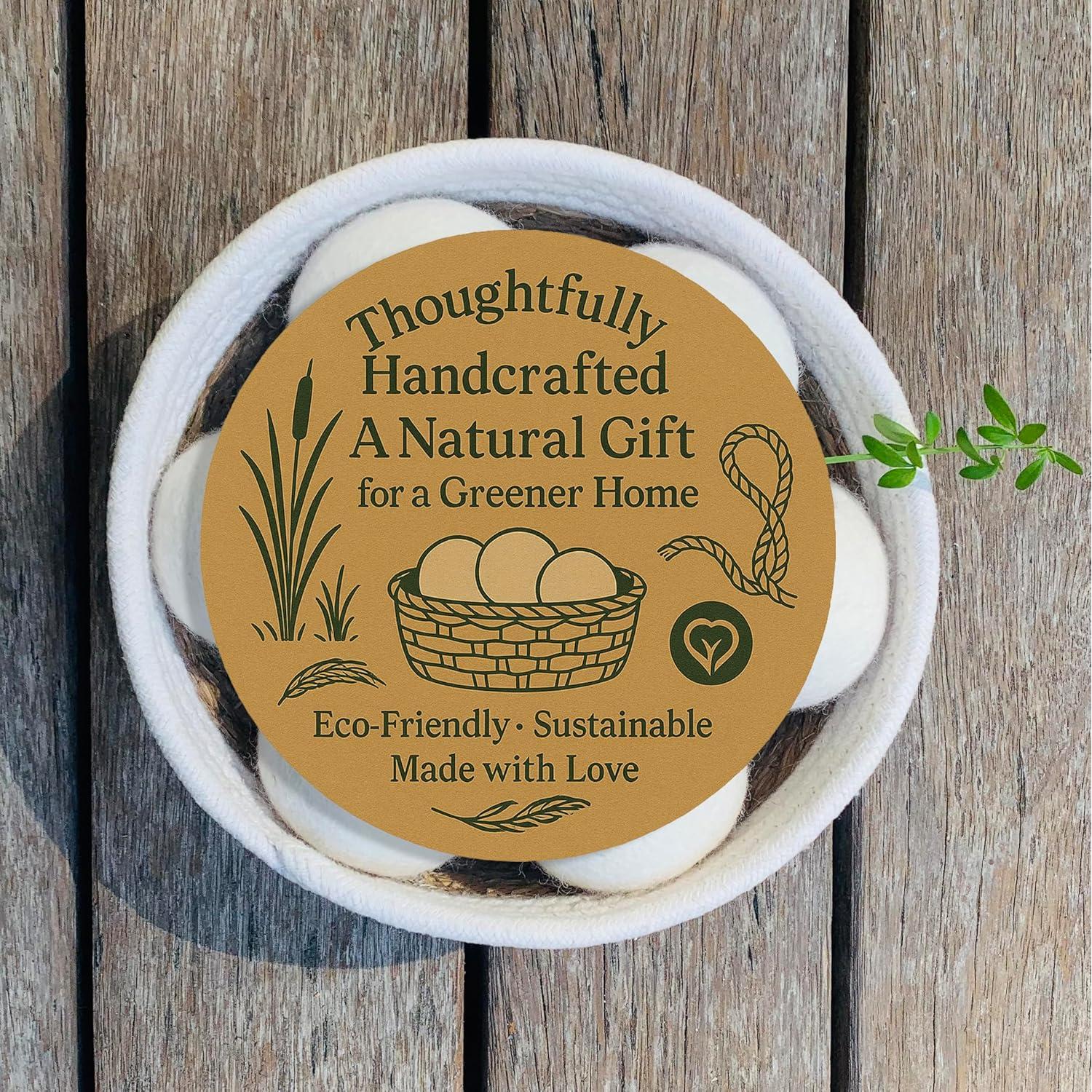 Bolas de Secado de Lana Natural Read and Work - 7 Unidades