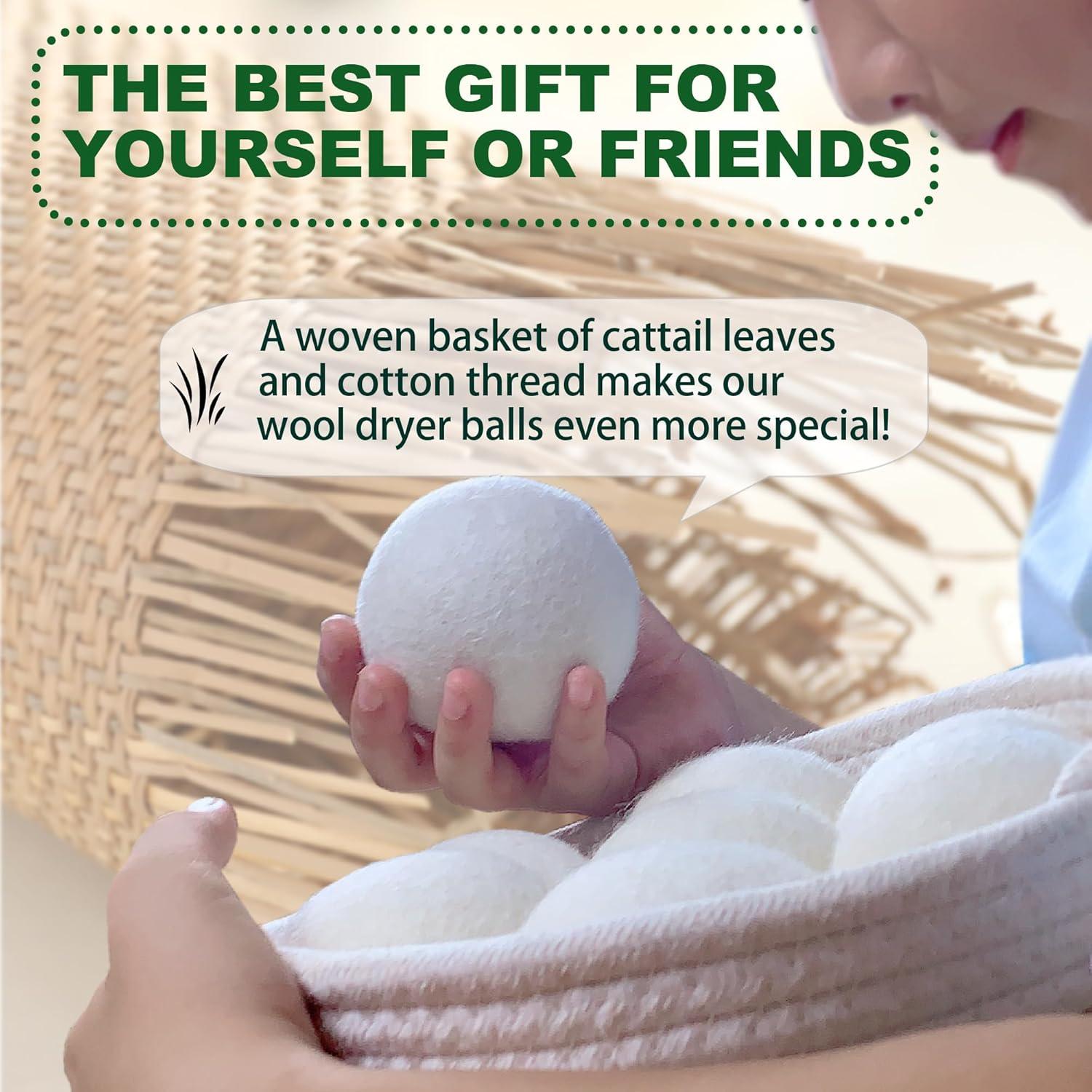 Bolas de Secado de Lana Natural Read and Work - 7 Unidades