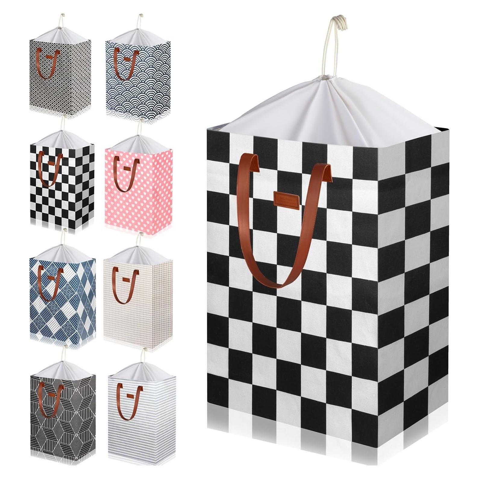 Cesta de Ropa Impermeable TeLUVHome 306L Plegable con Tapa