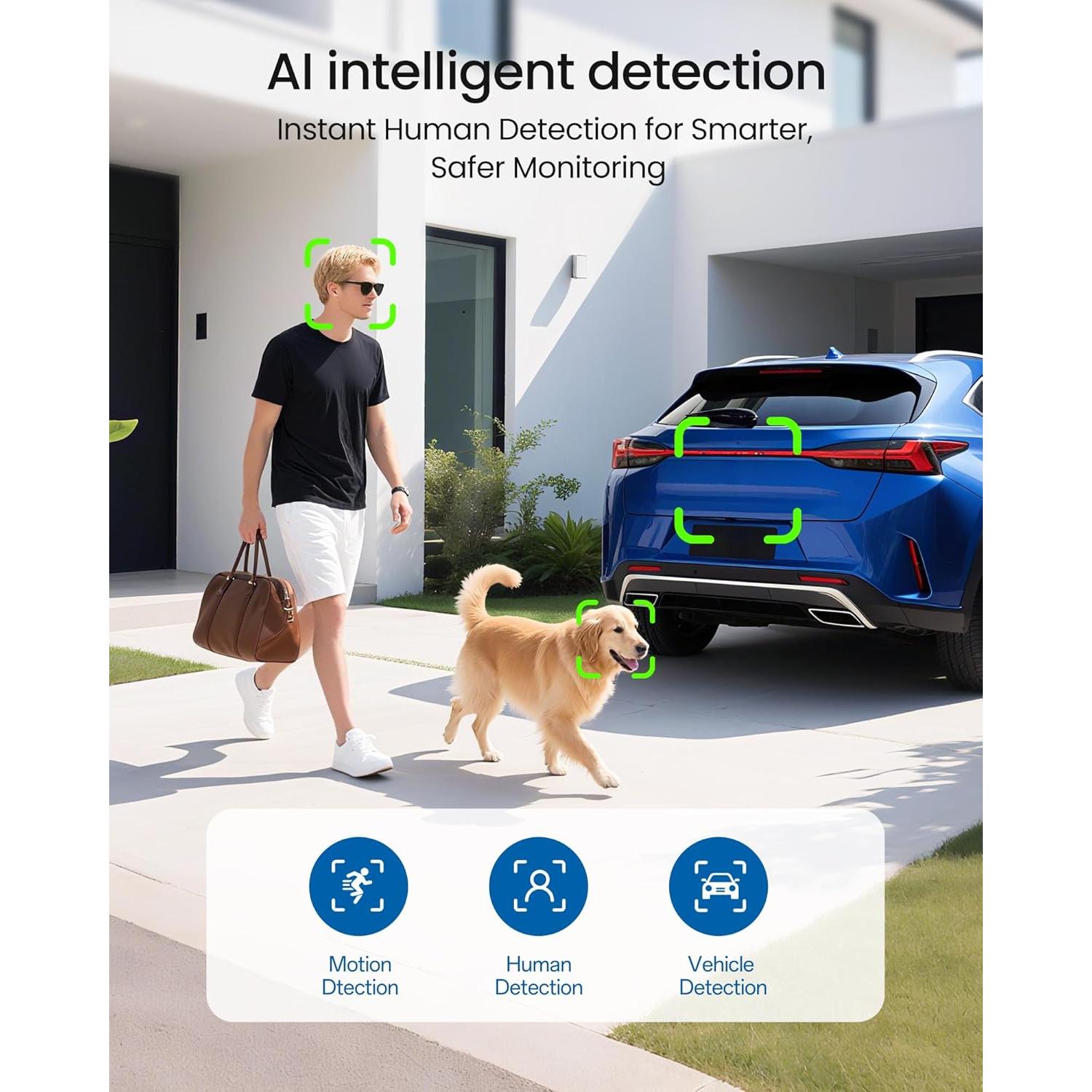 Cámara de Seguridad FOSCAM T5EP 5MP IP66 con IA y Visión Nocturna