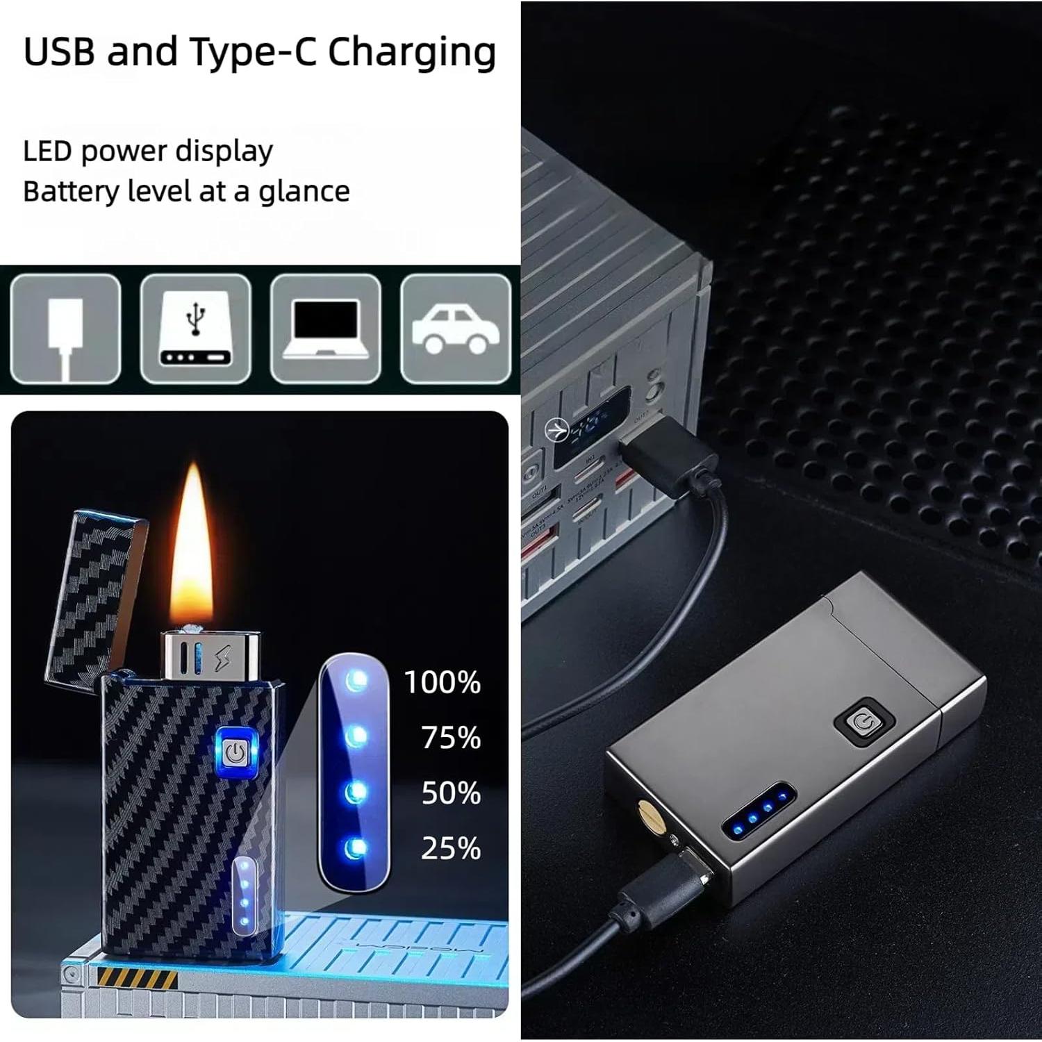 Encendedor 2-en-1 NINSI Híbrido Queroseno y Plasma Recargable