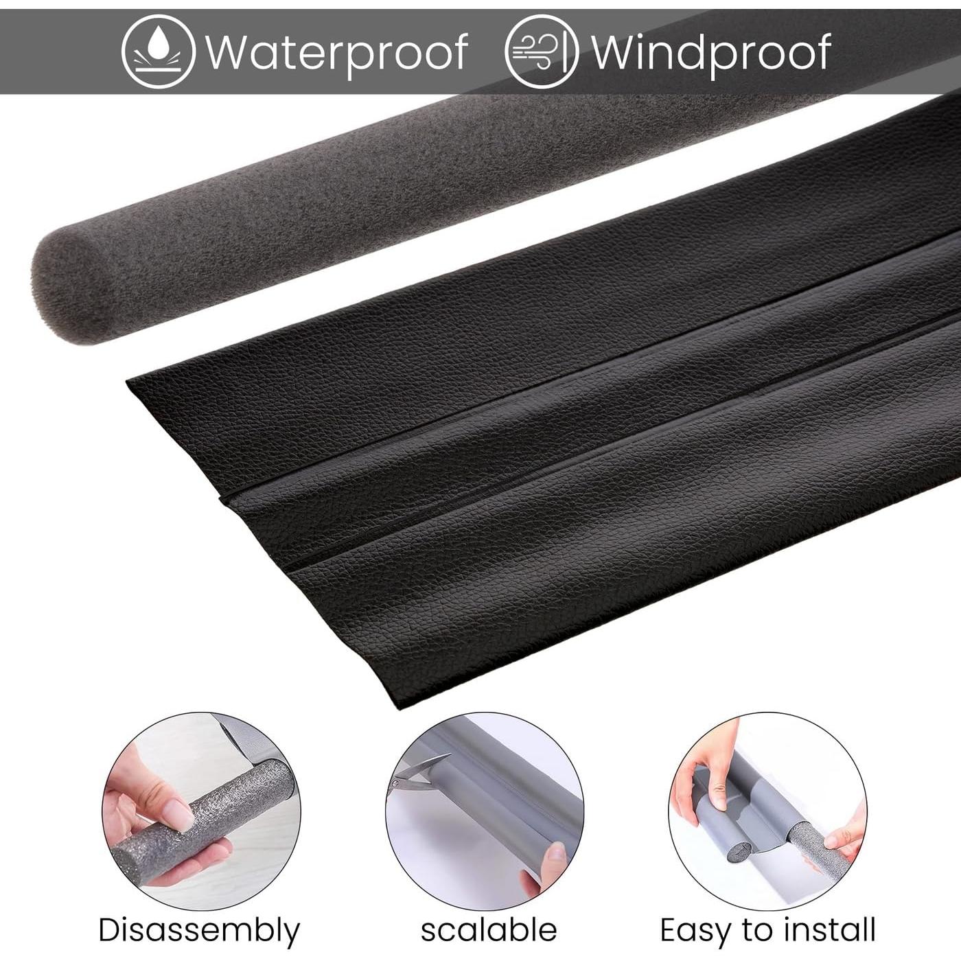 Bloqueador de Corrientes de Aire Kepfire 94 cm Negro Aislamiento