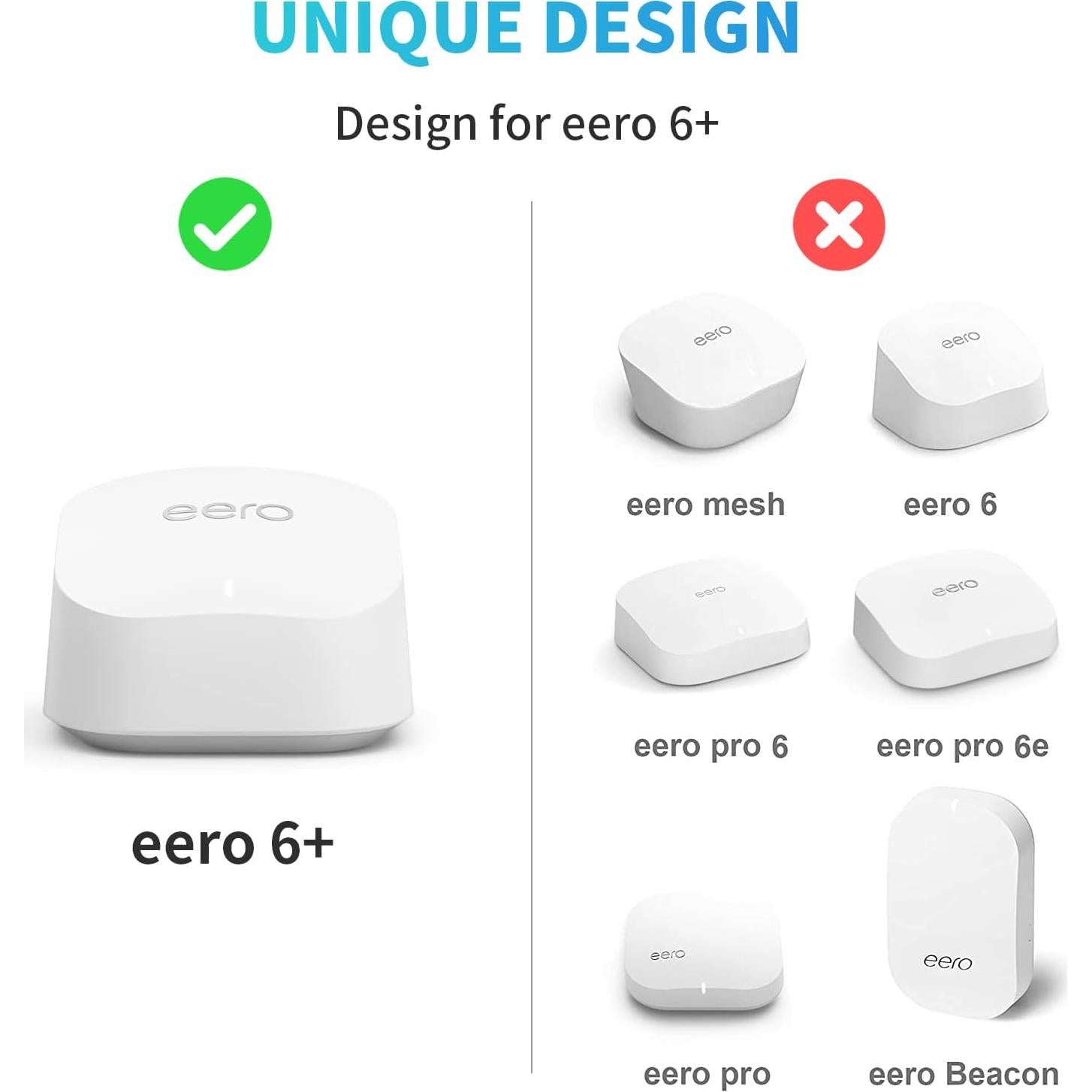 Soporte de Montaje en Pared Sootozy para eero 6 Plus - 2 Piezas