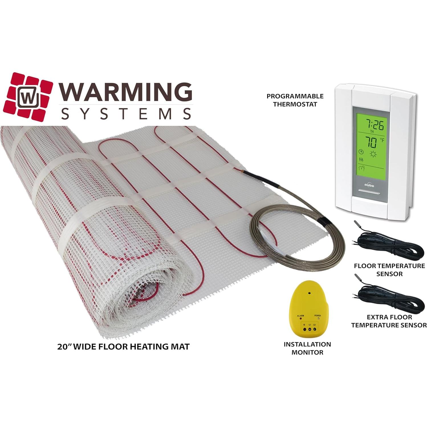 Mat calefacción suelo radiante Warming Systems 50 m² con termostato