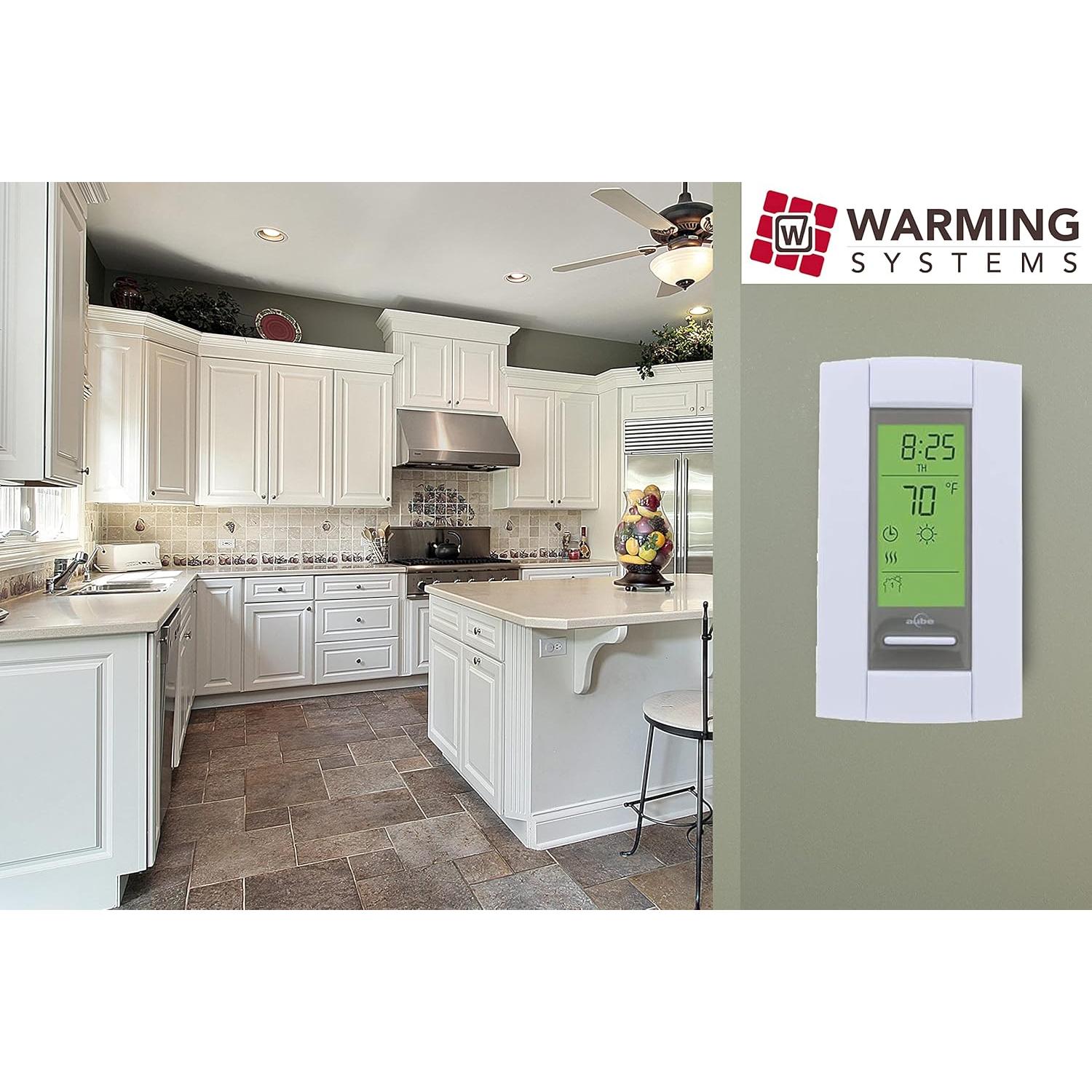 Mat calefacción suelo radiante Warming Systems 50 m² con termostato