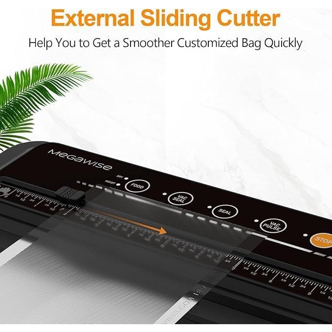 Selladora al Vacío MegaWise VS6620 - 80kPa, Automática, Negro