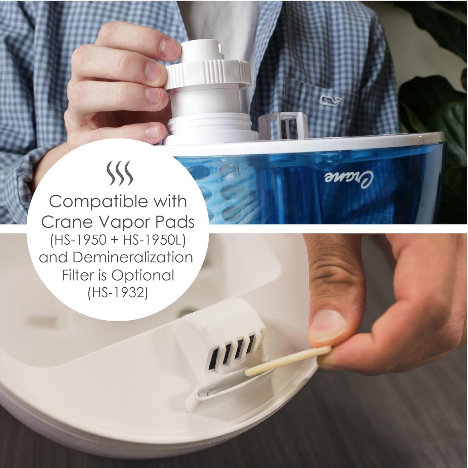 Humidificador ultrasónico Crane Droplet 1.89L azul y blanco