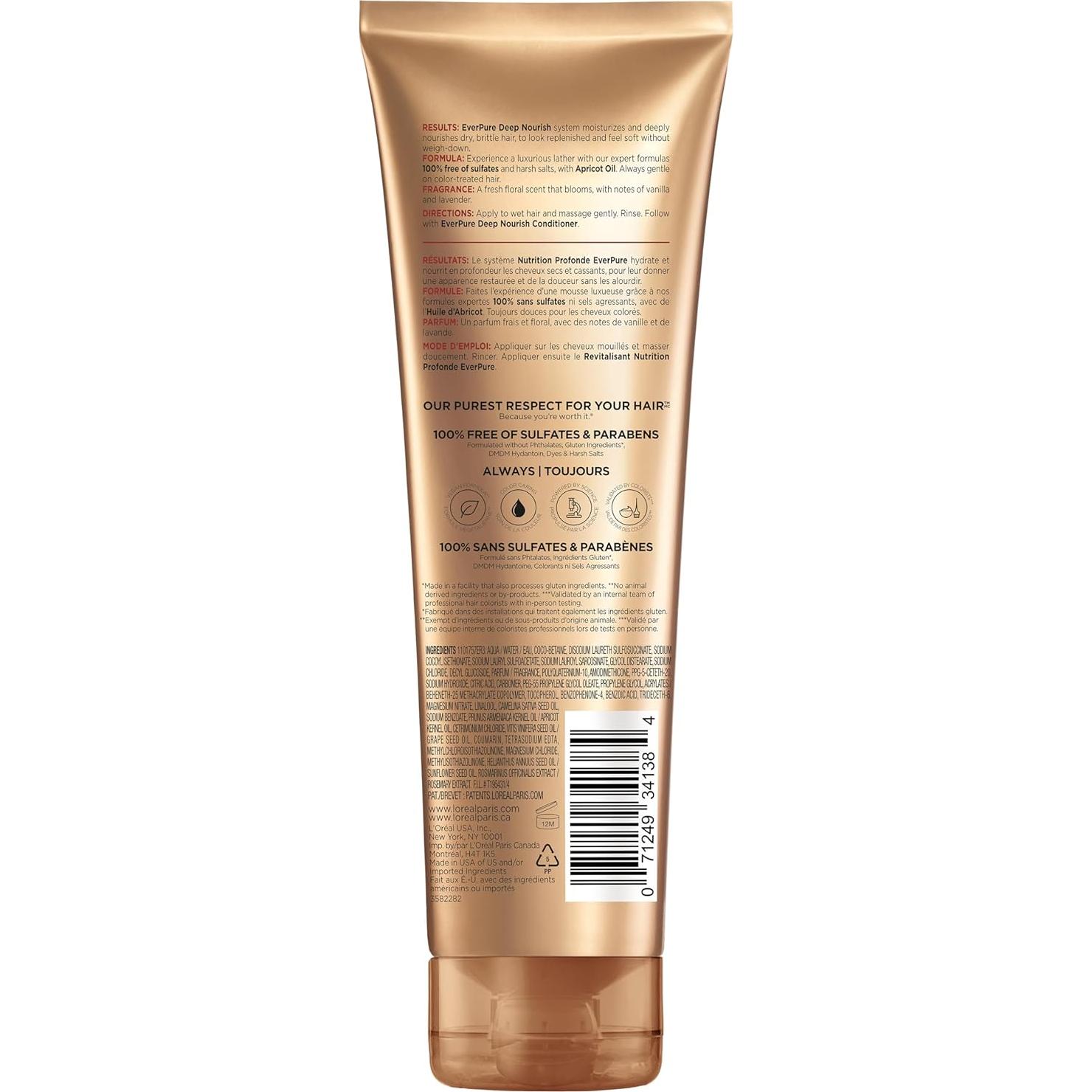 Champú L'Oreal Paris EverPure Sin Sulfatos 250 ml Hidratación