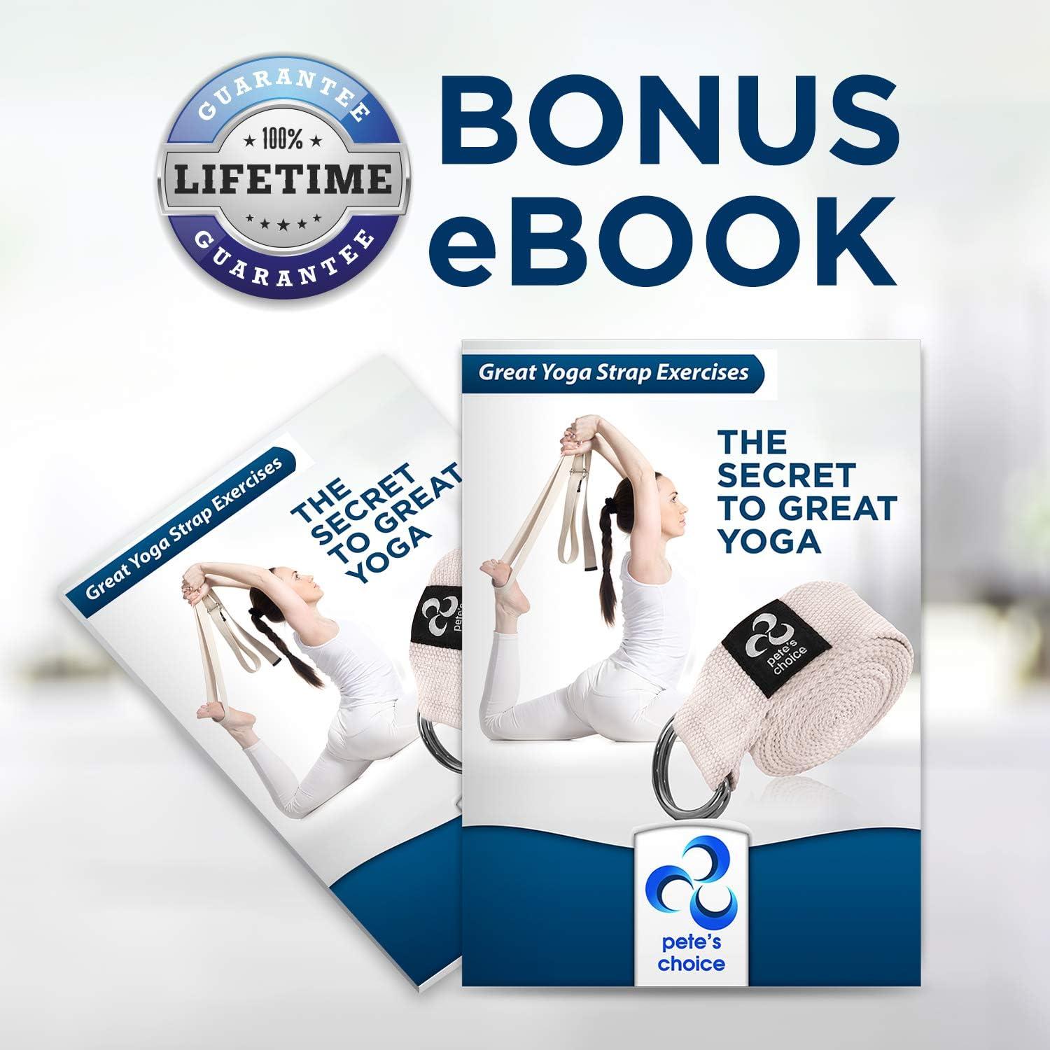 Kit de Yoga Pete's Choice: 2 Correas Ajustables + 2 Bloques