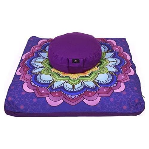 Juego de Cojines de Meditación Cudegui Zafu Zabuton Ecológico