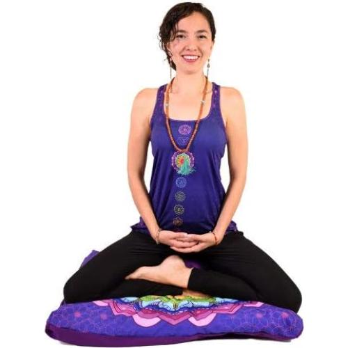 Juego de Cojines de Meditación Cudegui Zafu Zabuton Ecológico