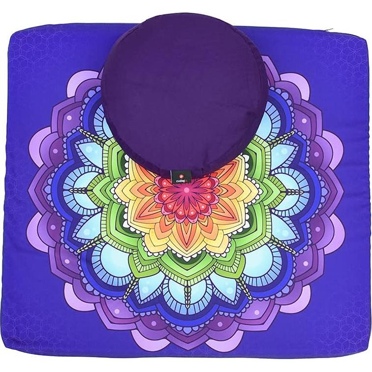 Juego de Cojines de Meditación Cudegui Zafu Zabuton Ecológico