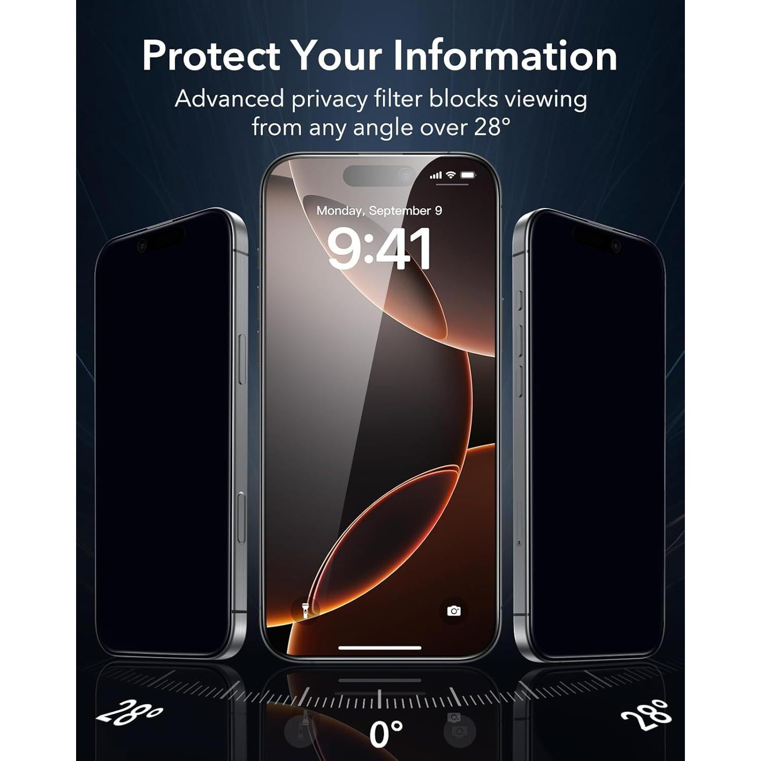 Protector de Pantalla Privado ESR para iPhone 16 Pro Max