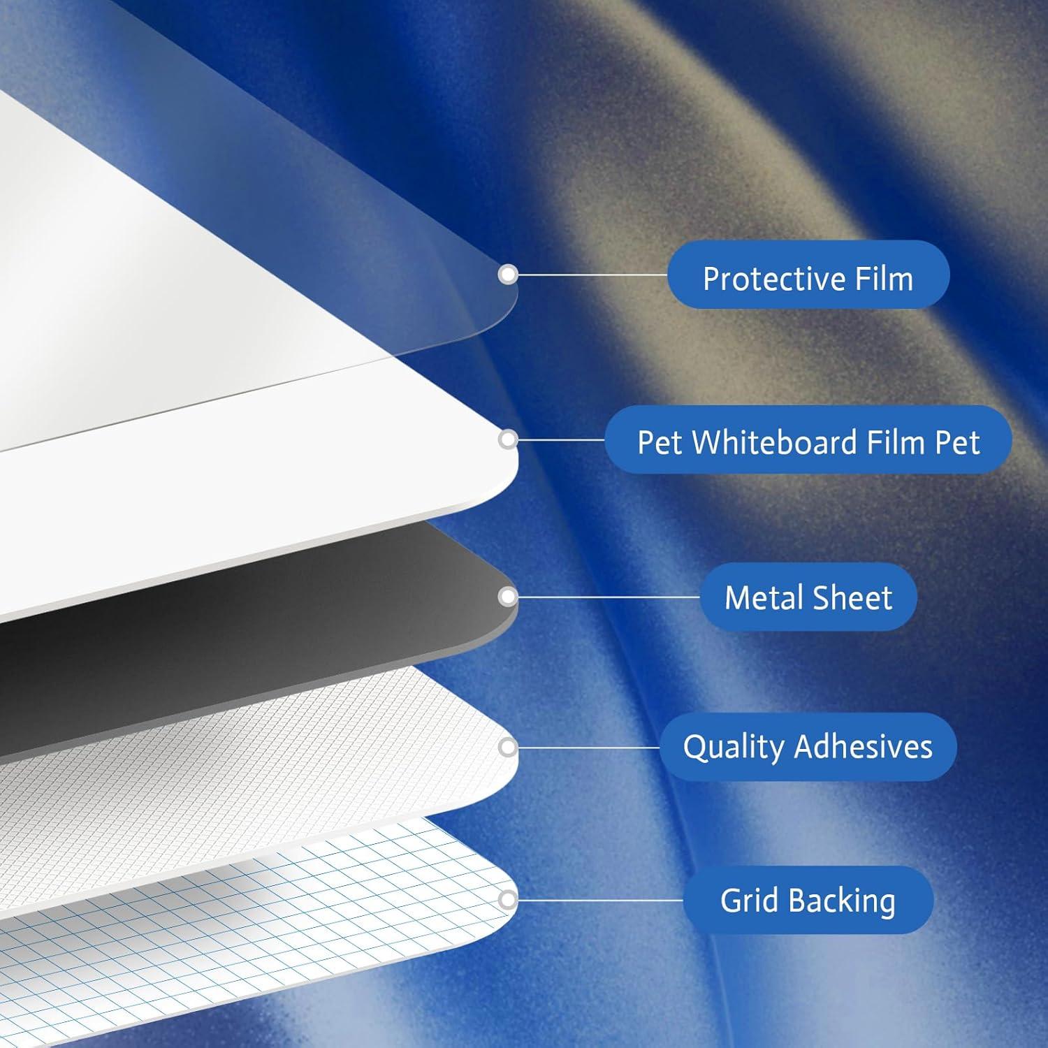 Pegatina de Pizarra Blanca Magnética Adhesiva 120x42 cm ZNCMRR