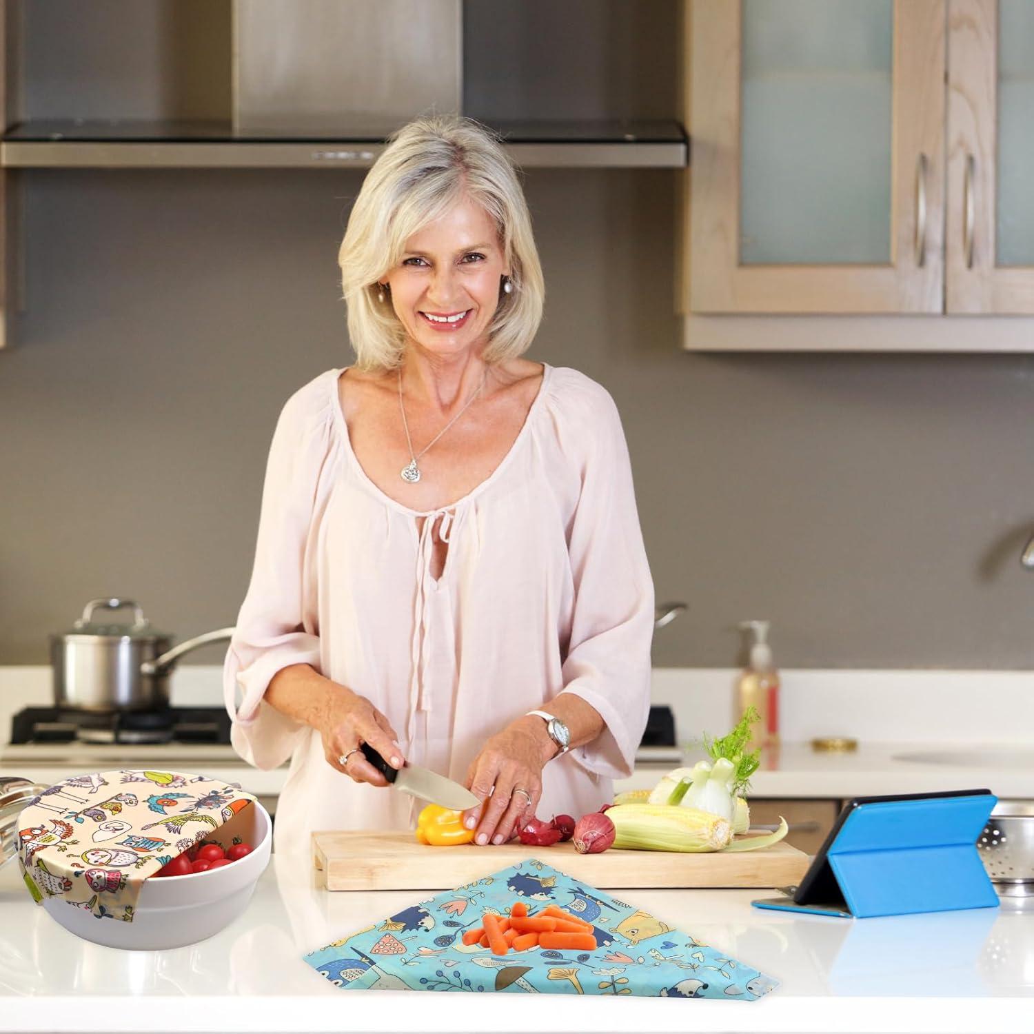 Envolturas de Cera de Abeja Reutilizables BYTTME - 9 Piezas