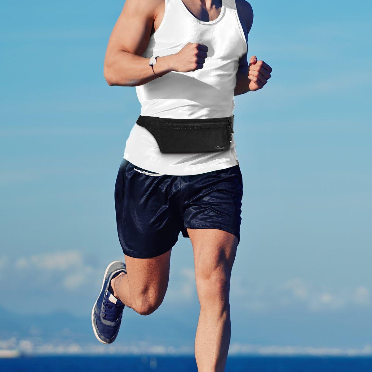 Cinturón de Dinero Ryaco con Bloqueo RFID, Negro, Ajustable