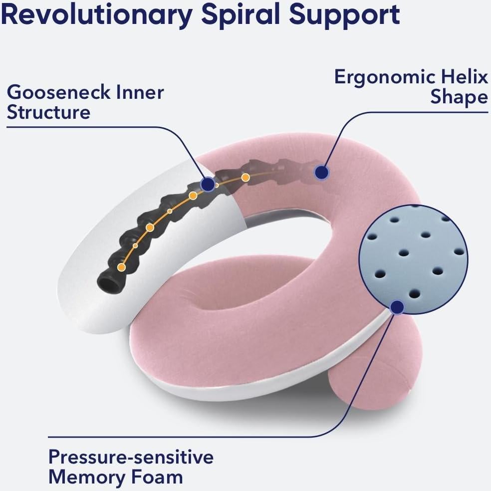 Almohada de Cuello Vesta P222 Espuma Memoria Rosa Celestial