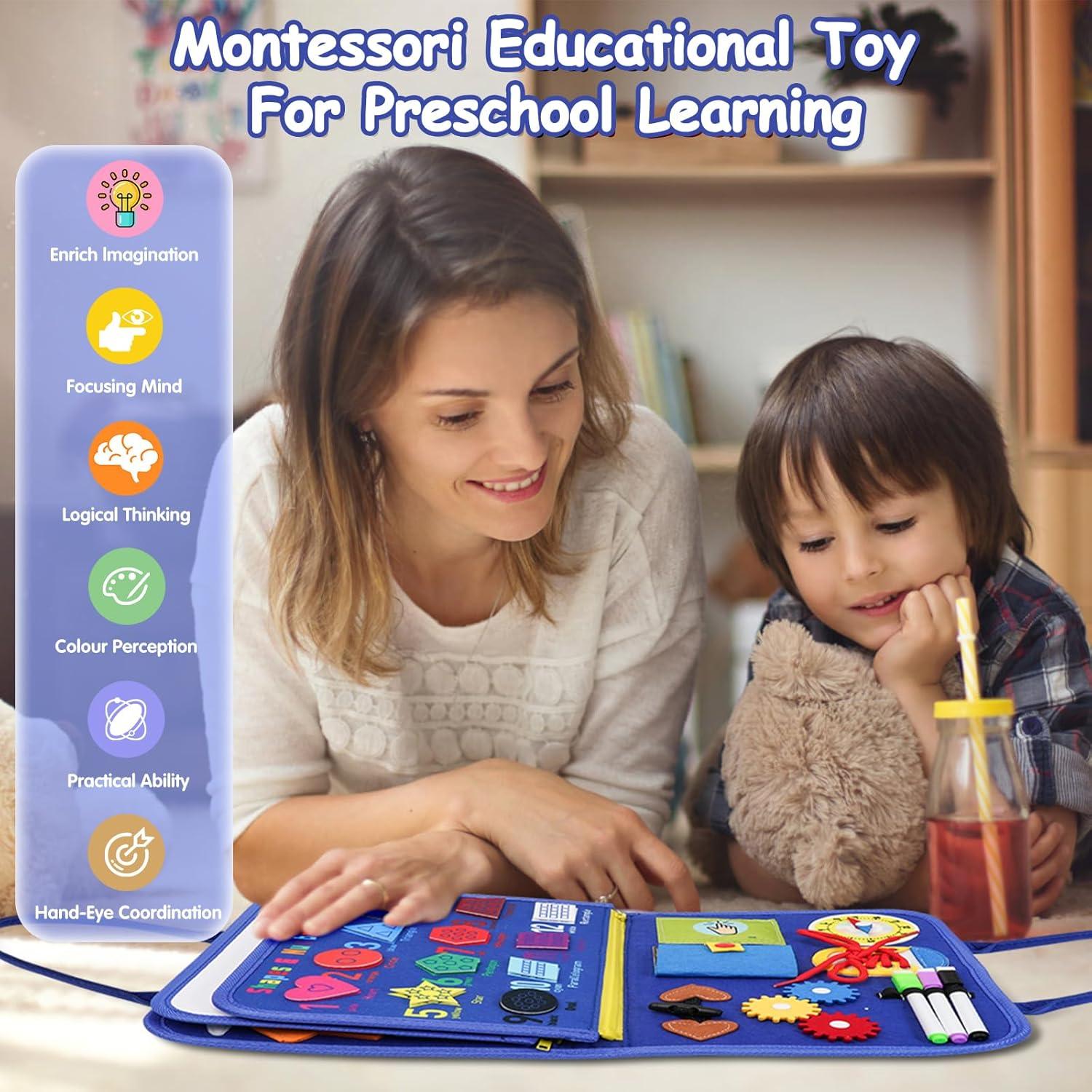 Tablero Ocupado Montessori Goobaetoy 18 Actividades 3-9 Años
