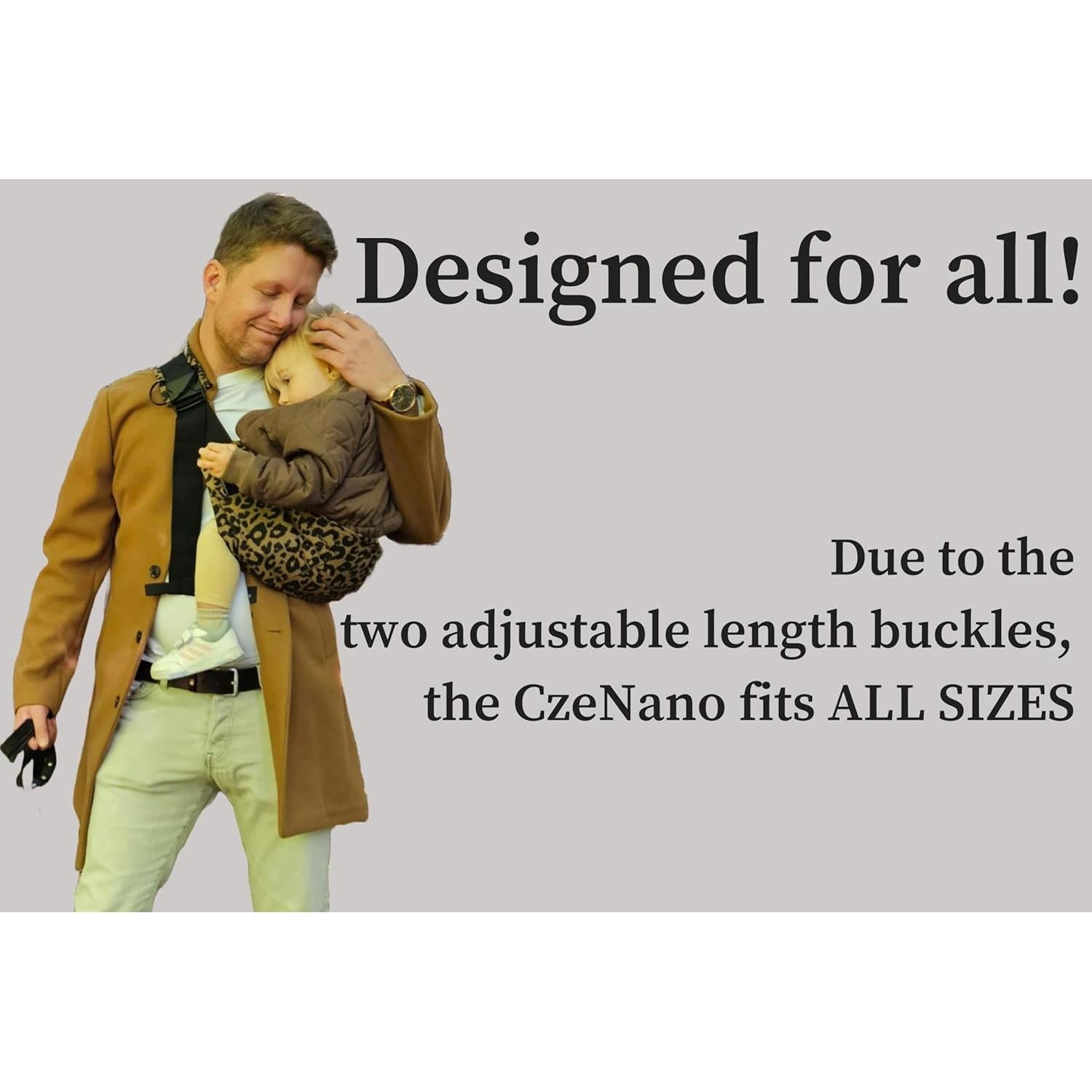 Portabebés Fular CzeNano Algodón Premium Ajustable 0-20 kg