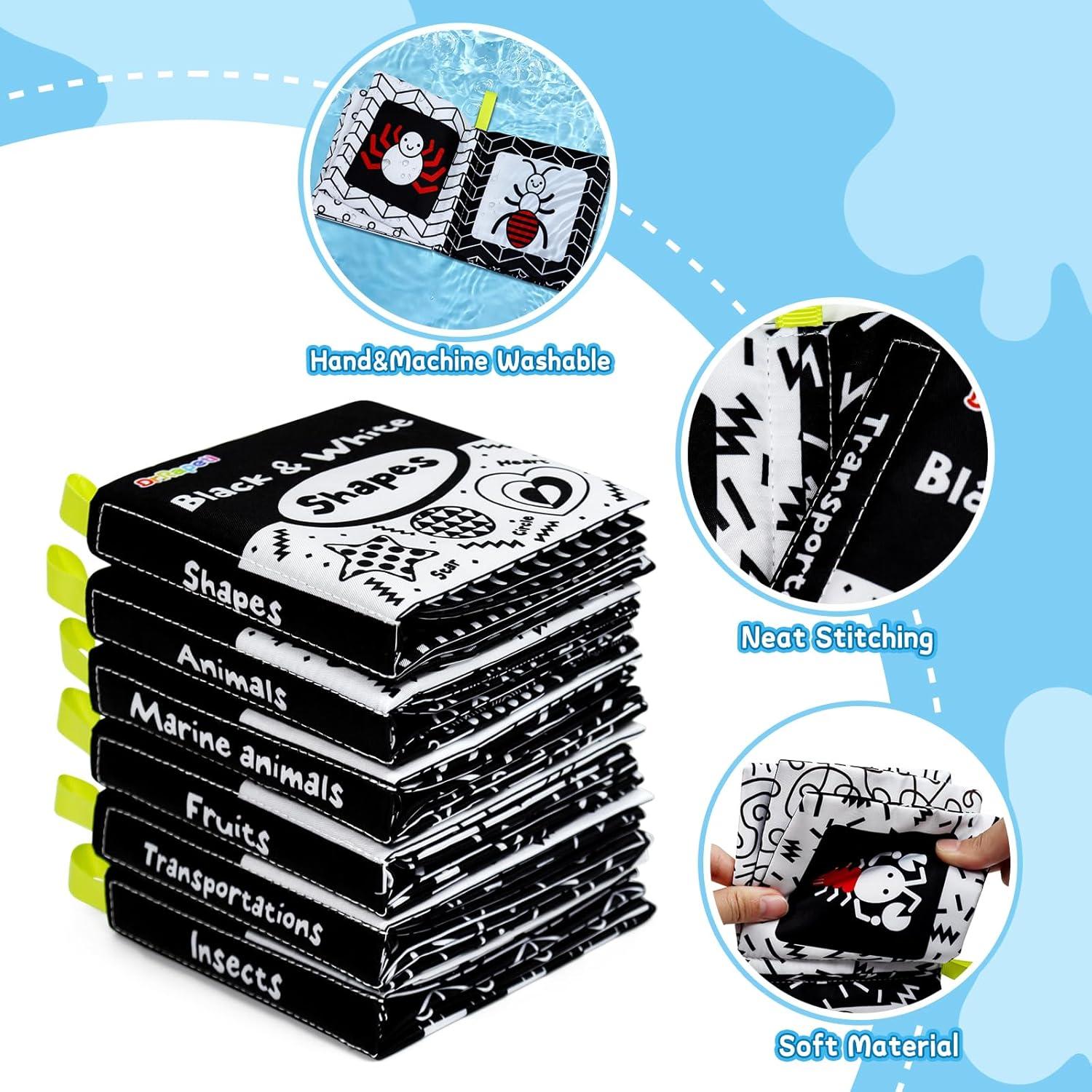 Libros de Tela Suaves Dr.Rapeti para Bebés - Paquete de 6