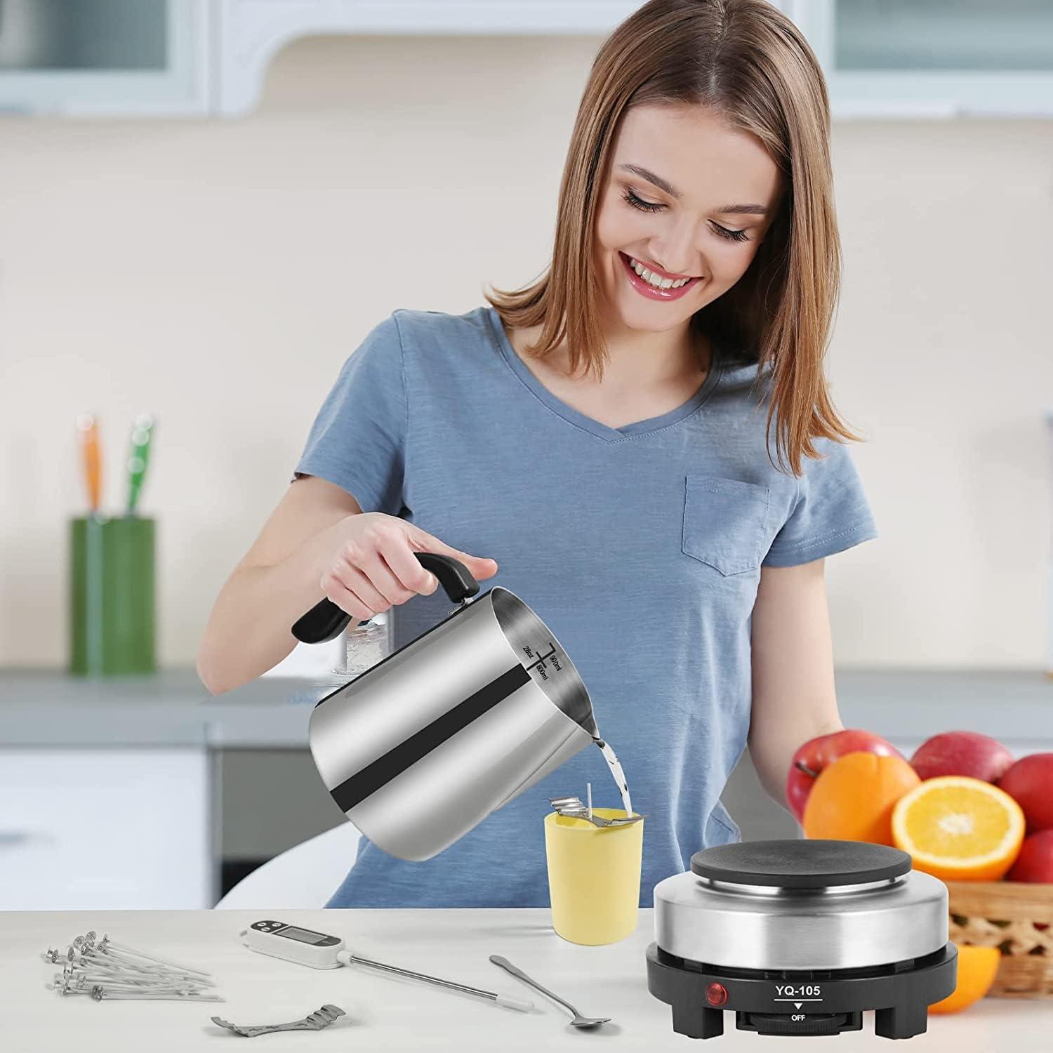 Kit de Fabricación de Velas SAEUYVB con Placa Caliente 900ml