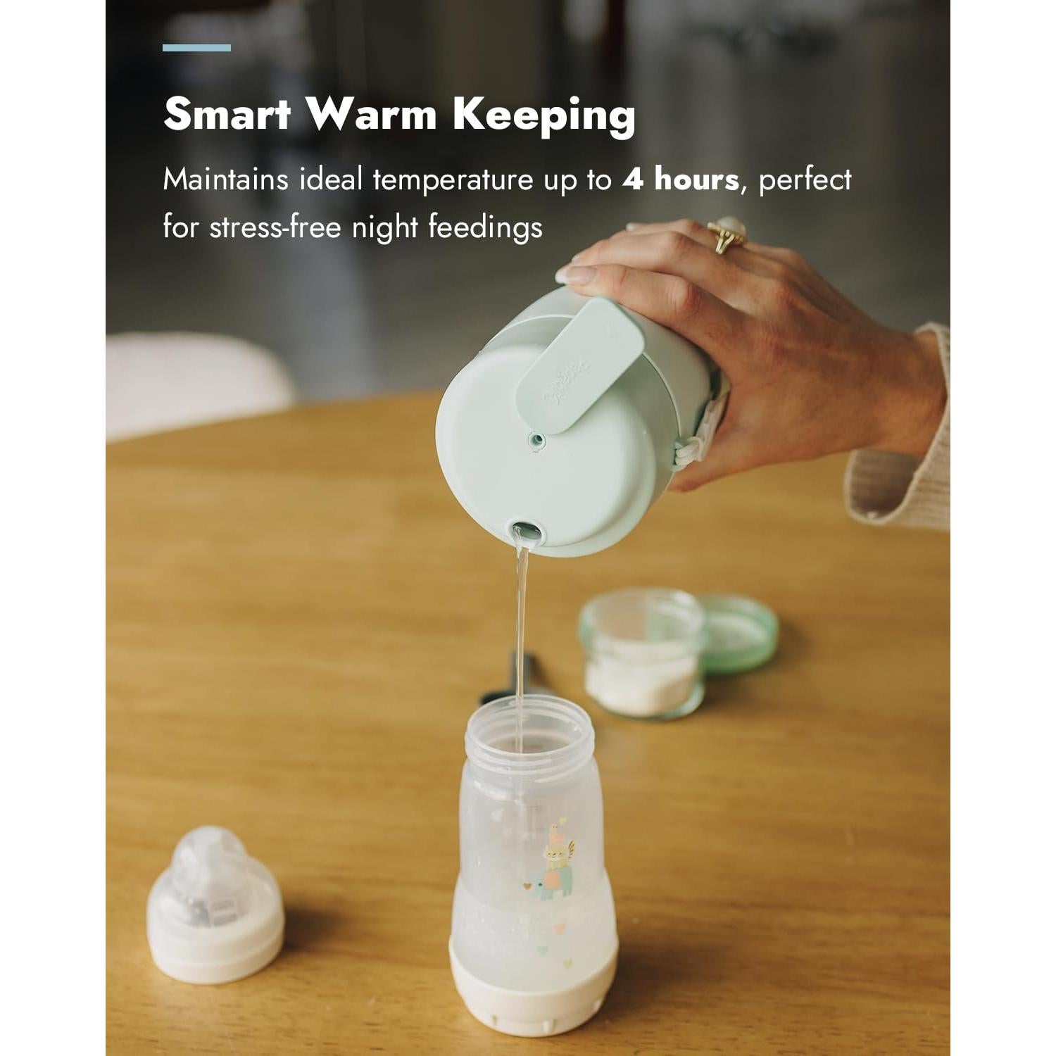 Calentador de Botellas Portátil Papablic Pro Rosa Almendra 30W