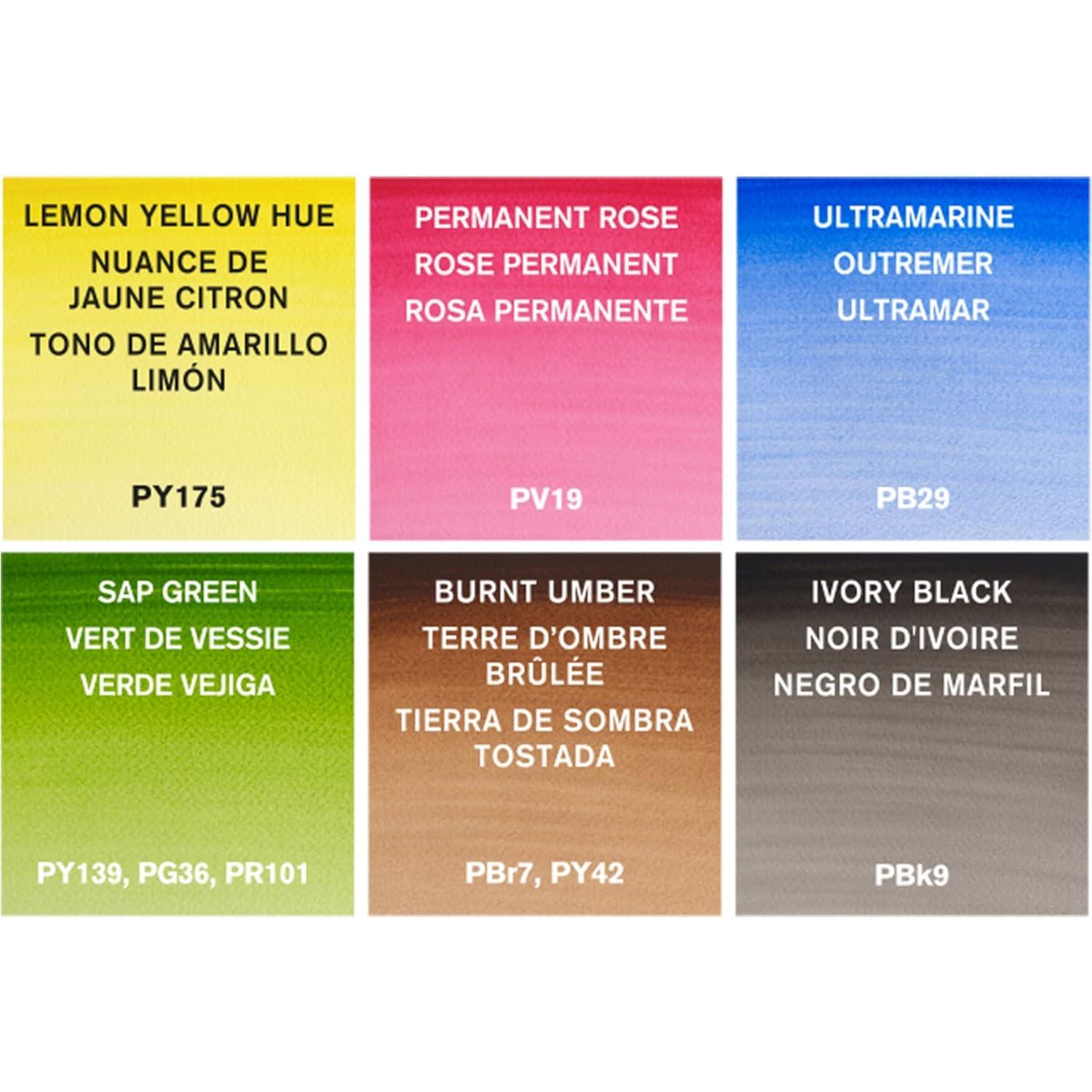 Set de Acuarelas Cotman Winsor & Newton 6 Tubos 8ml