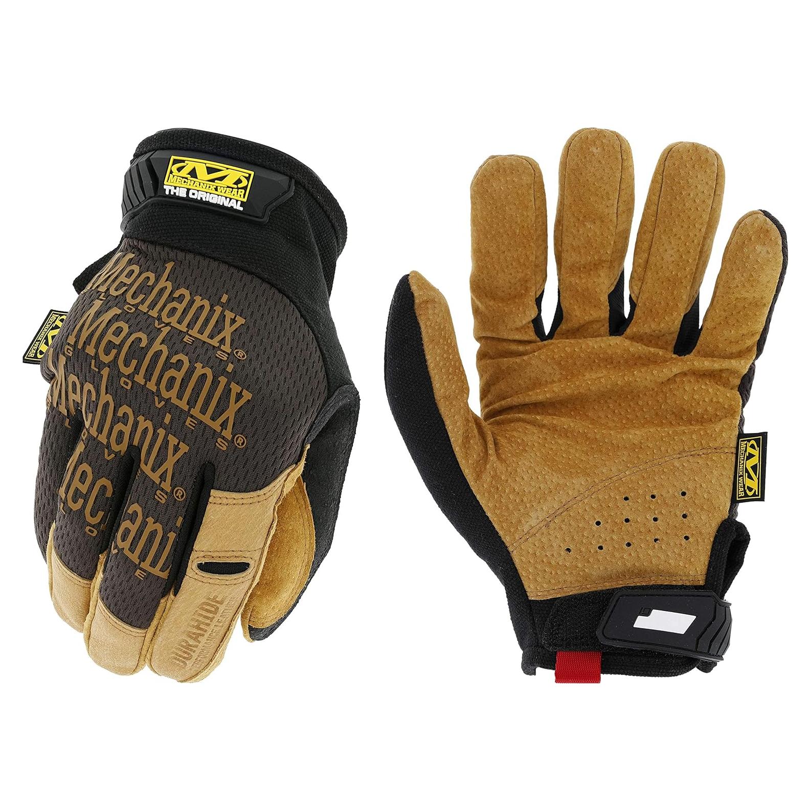 Guantes de Trabajo Mechanix Wear Durahide Medianos Marrón