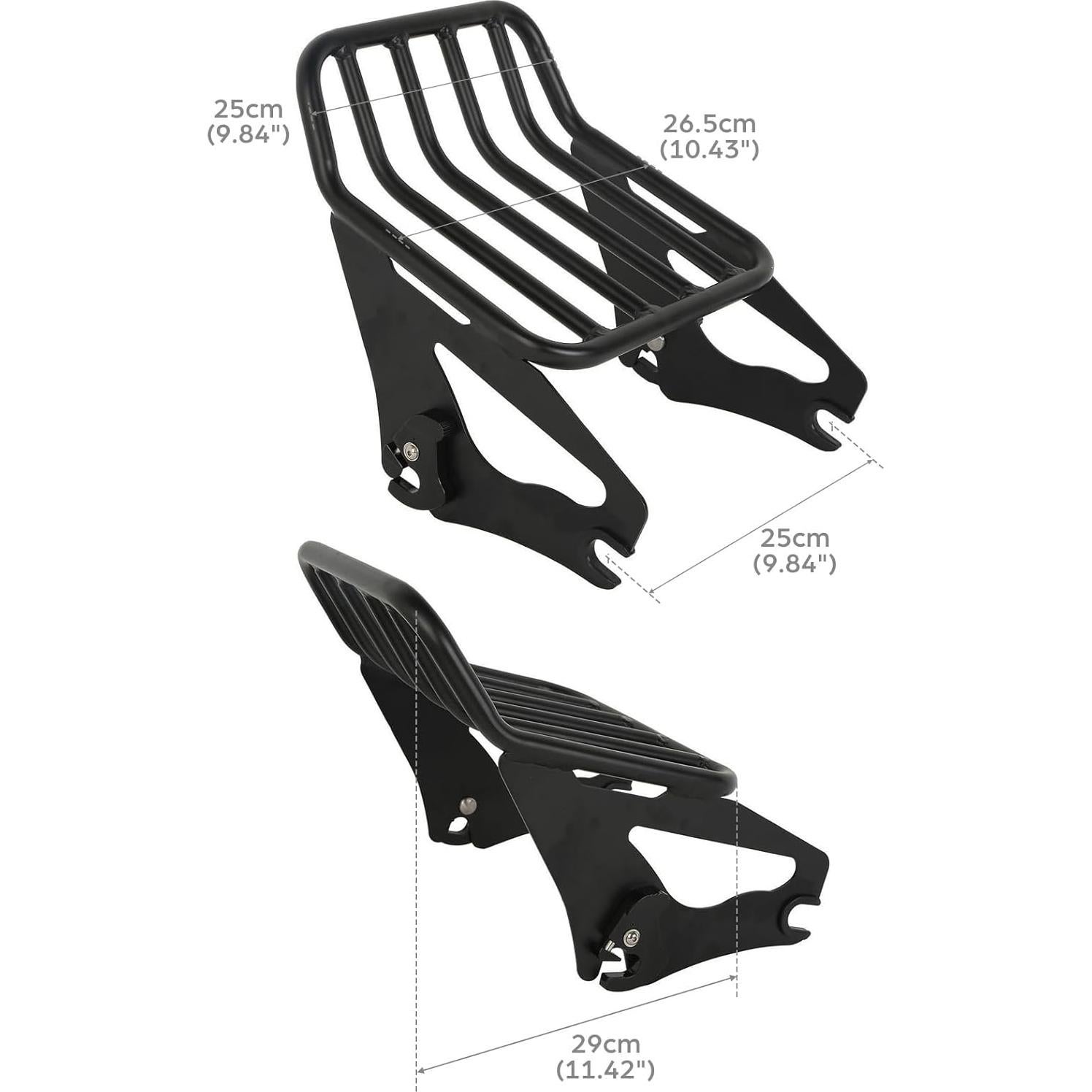 Soporte de Equipaje Desmontable XFMT para Harley Touring 2009+
