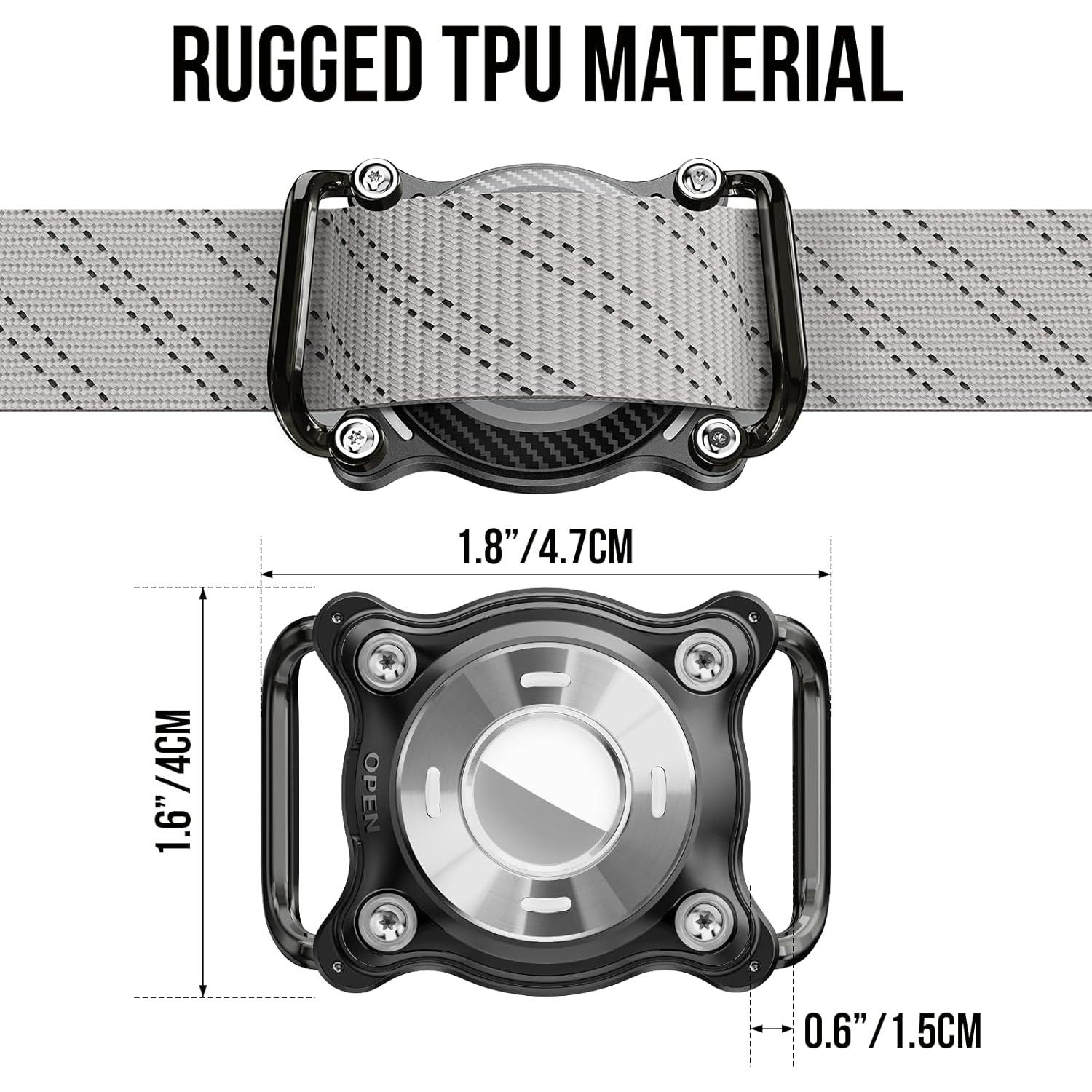 Soporte Protector OneTigris para Air Tag - Impermeable Negro