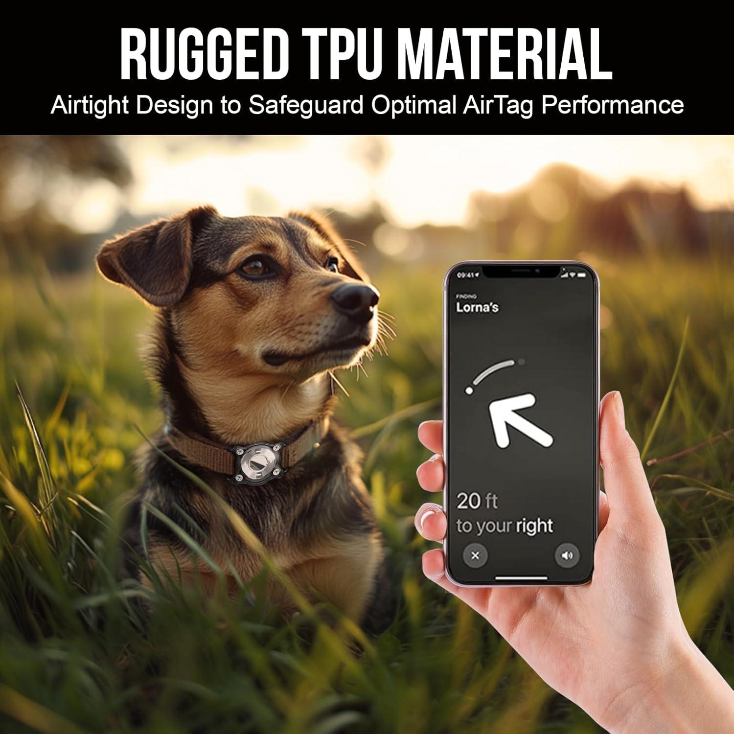 Soporte Protector OneTigris para Air Tag - Impermeable Negro