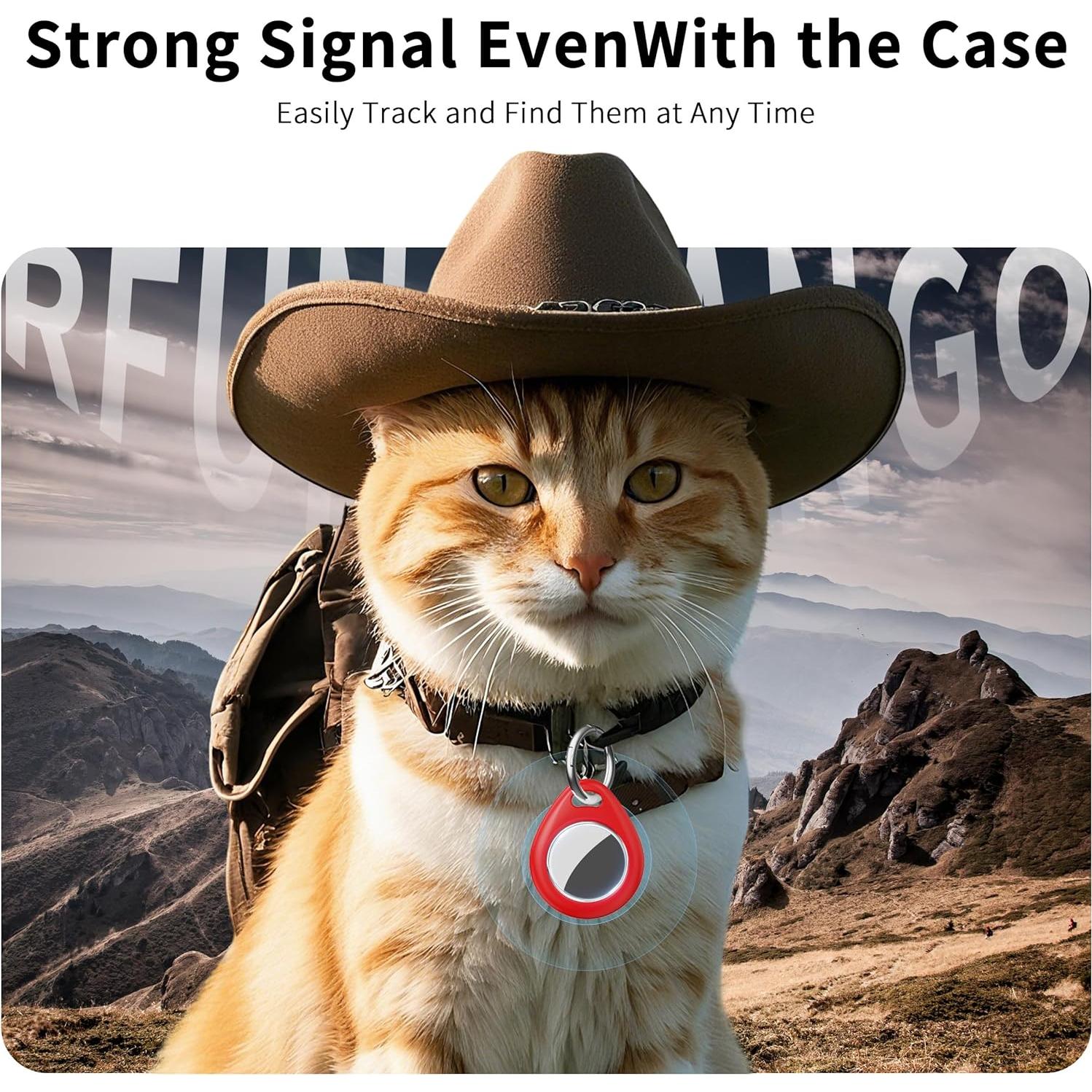 Funda Protectora para AirTag RFUNGUANGO - Paquete de 4 Colores