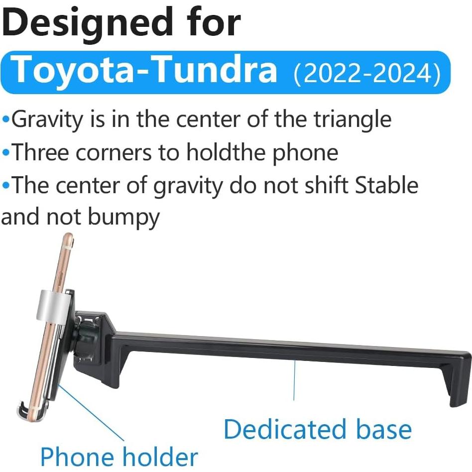 Soporte para Teléfono de Coche LUNQIN para Toyota Tundra 2022-2025 y Sequoia 2023-2026