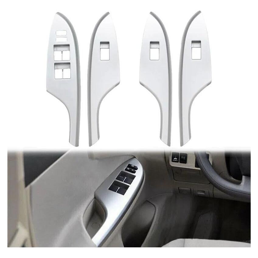 Juego de 4 Piezas Marco Interruptor Ventana Toyota Corolla 2009-2013