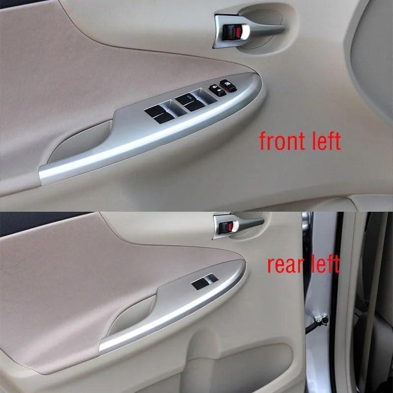 Juego de 4 Piezas Marco Interruptor Ventana Toyota Corolla 2009-2013