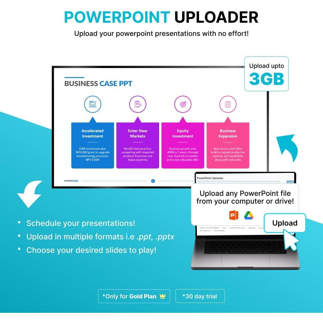 Reproductor de Señalización Digital EZ-AD F3 4K con Plan Gratuito