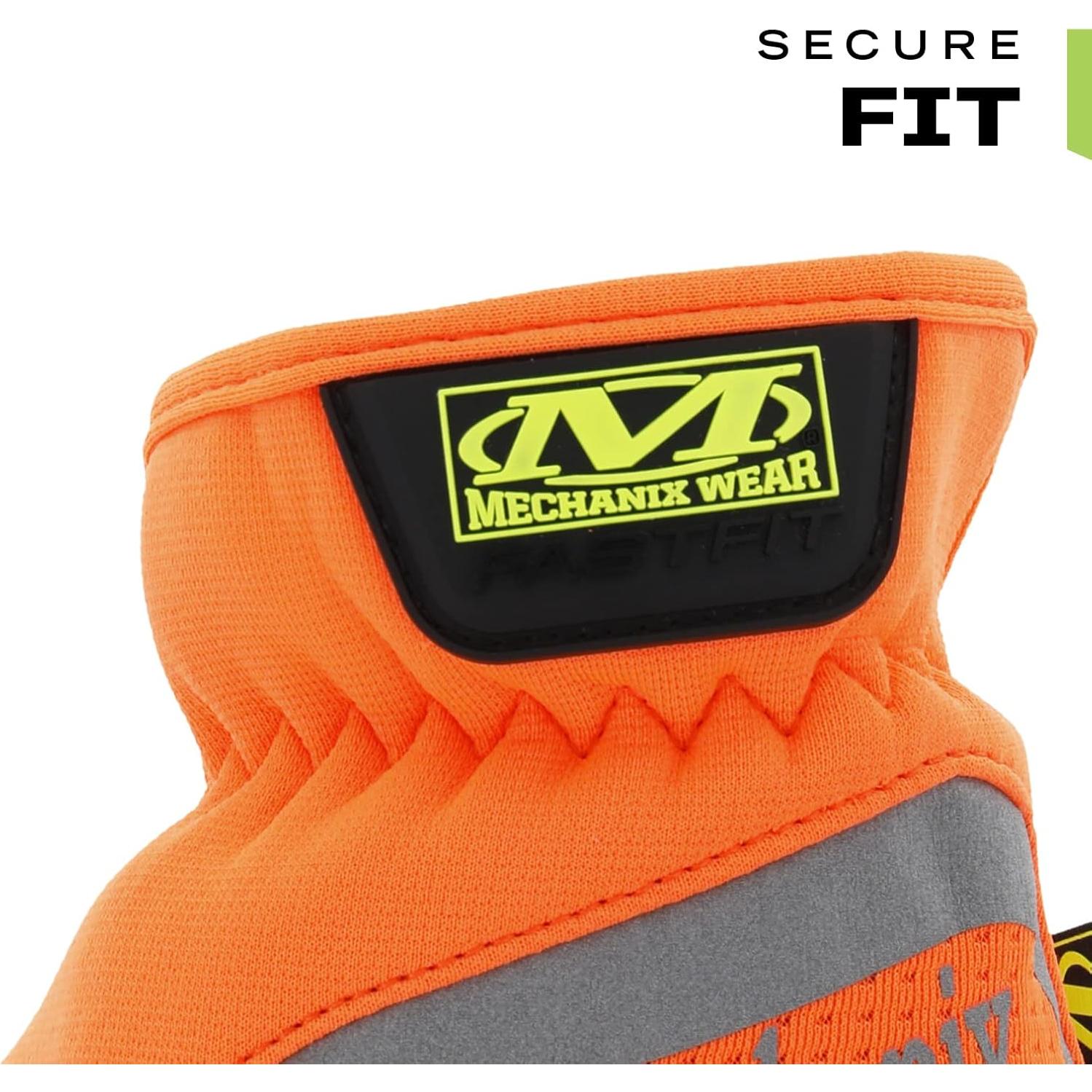Guantes Hi-Viz FastFit Mechanix Wear X-Large Naranja