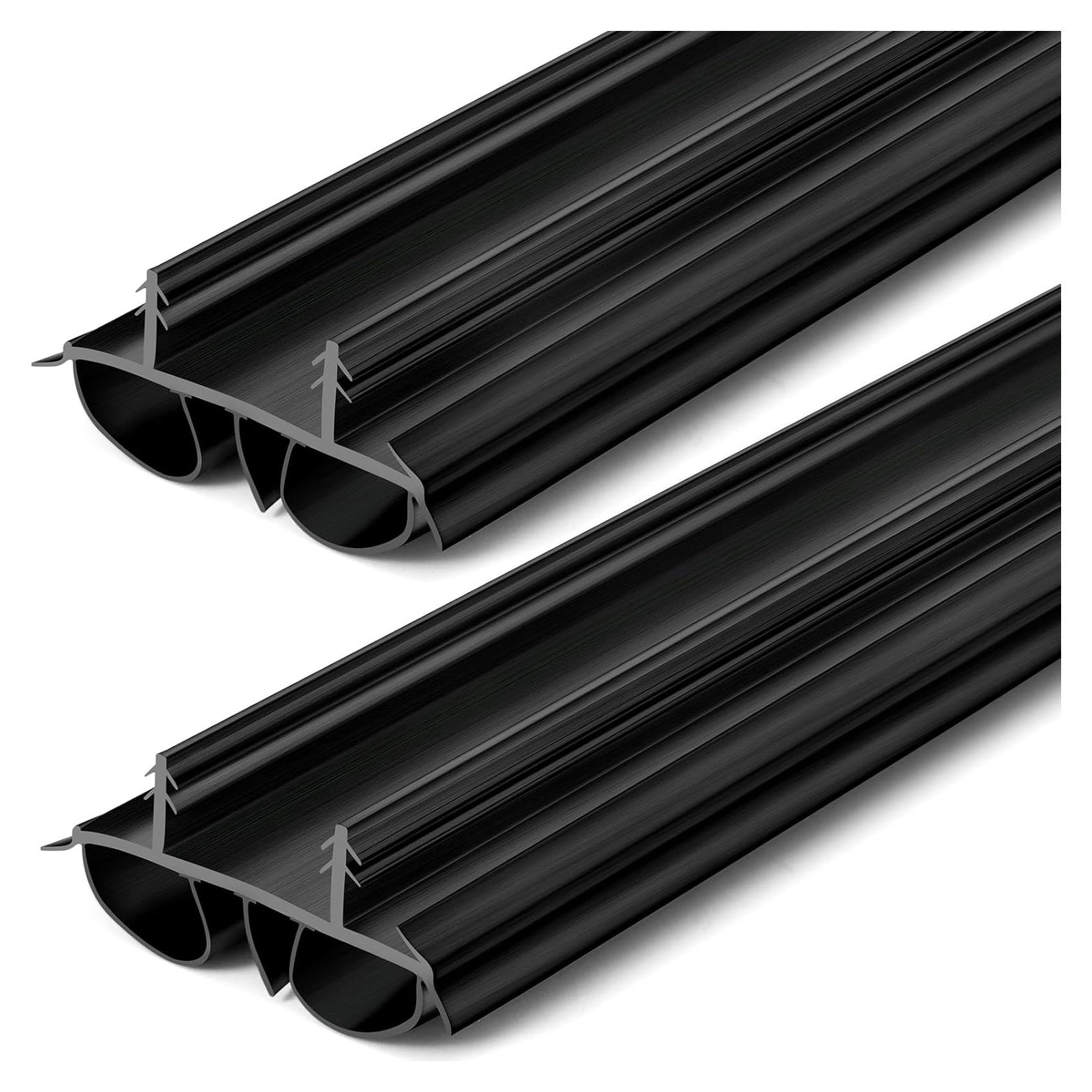 Sello de Puerta Doble Burbuja Pushglossy 91.5 cm Negro