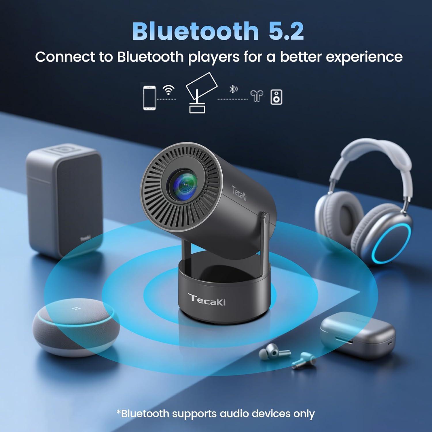 Proyector Portátil Tecaki X5OTD-US con Batería y WiFi