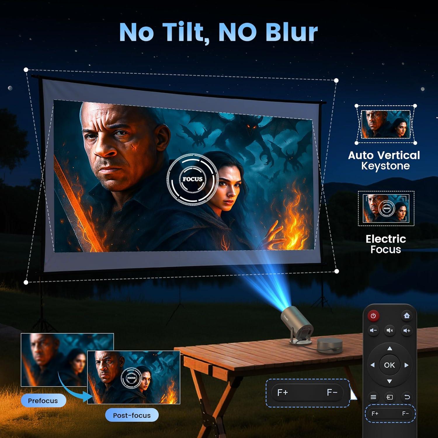 Proyector Portátil Tecaki X5OTD-US con Batería y WiFi