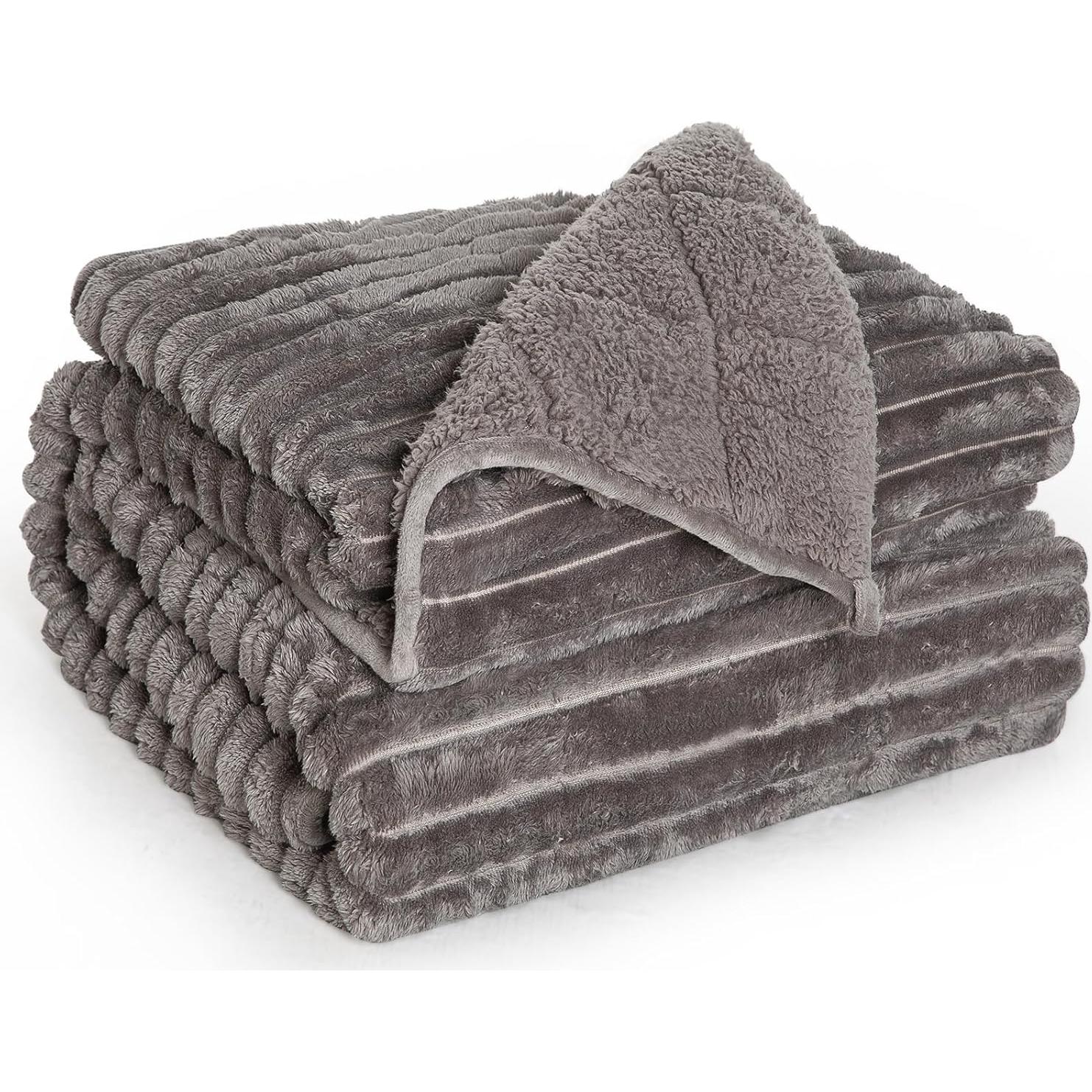 Manta con peso UINIU 121.92x182.88cm 5.44kg Sherpa Acanalado