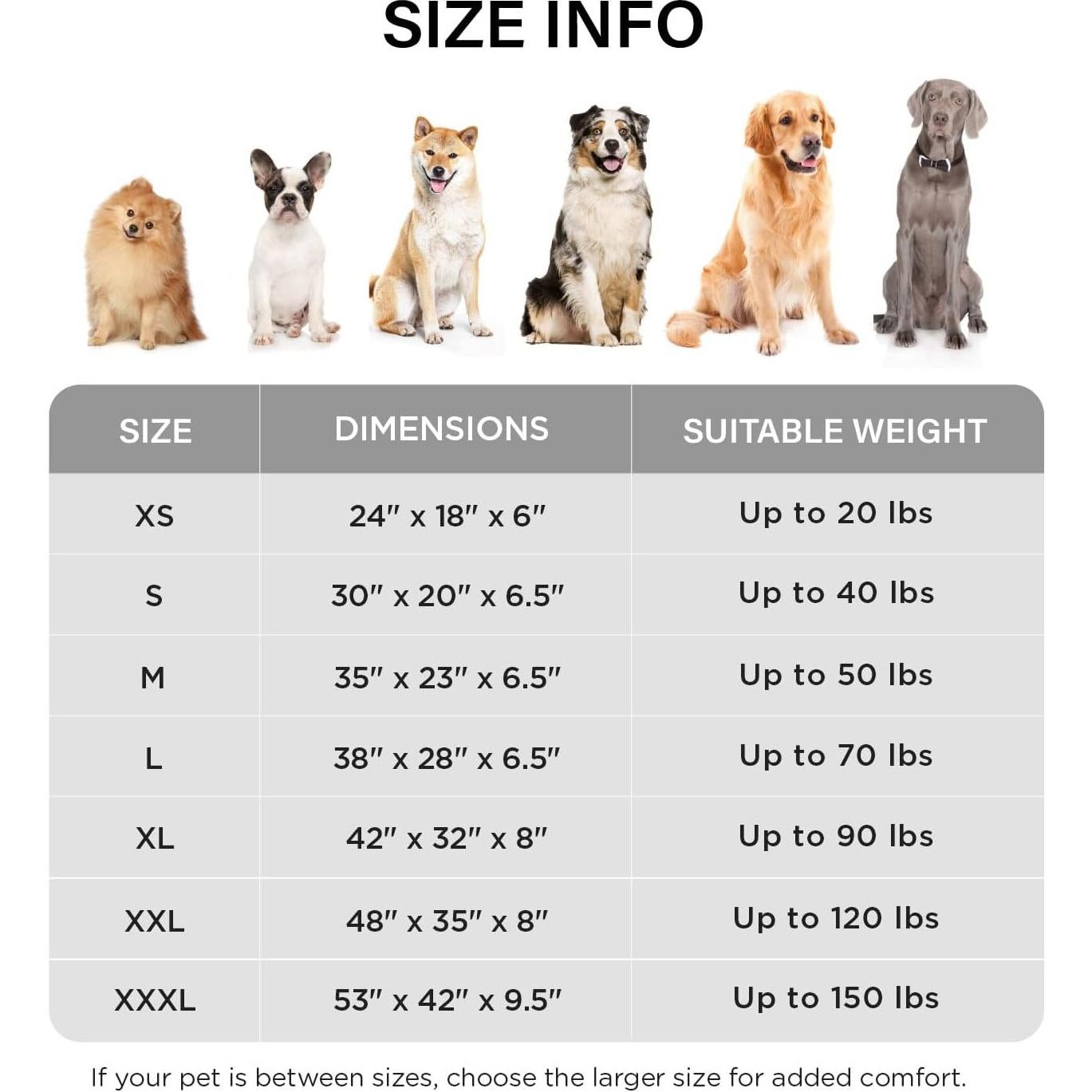 Cama ortopédica para perros grandes MADE 4 PETS, gris