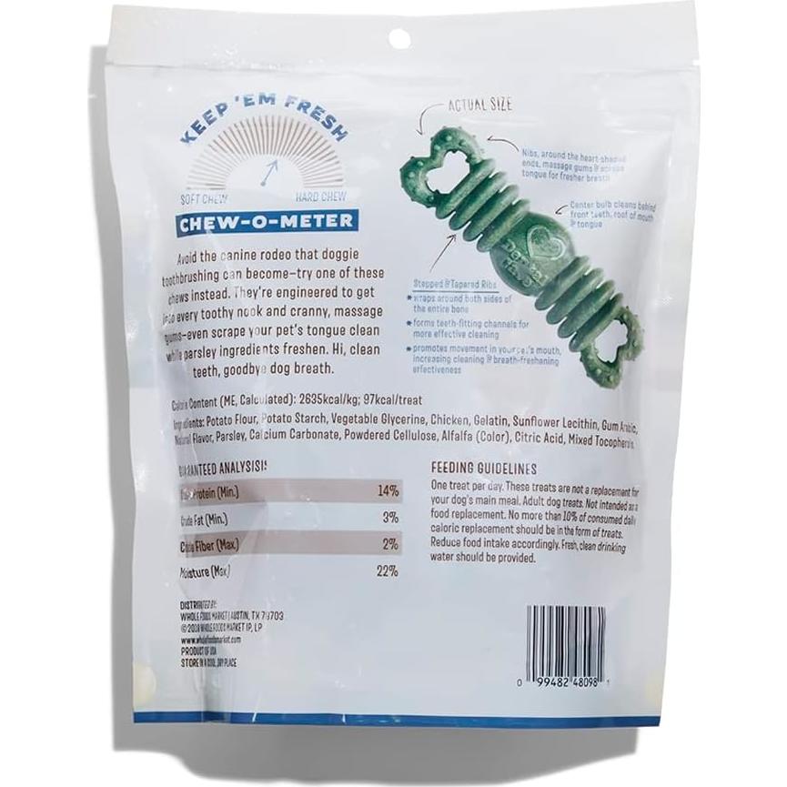 Chews Dentales Whole Paws para Perros Medianos 396g