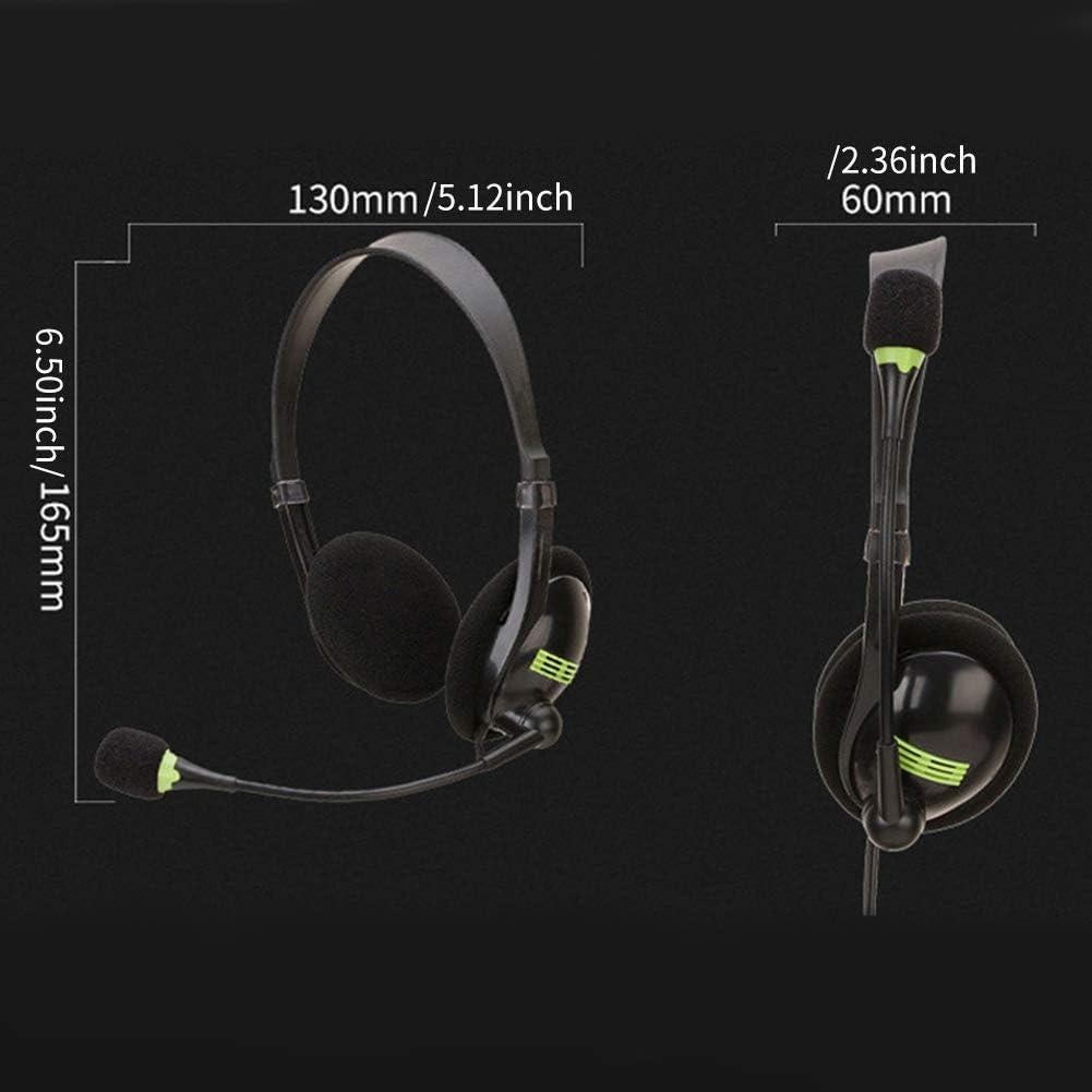 Auriculares USB CALIDAKA con Micrófono, Livianos y Ajustables