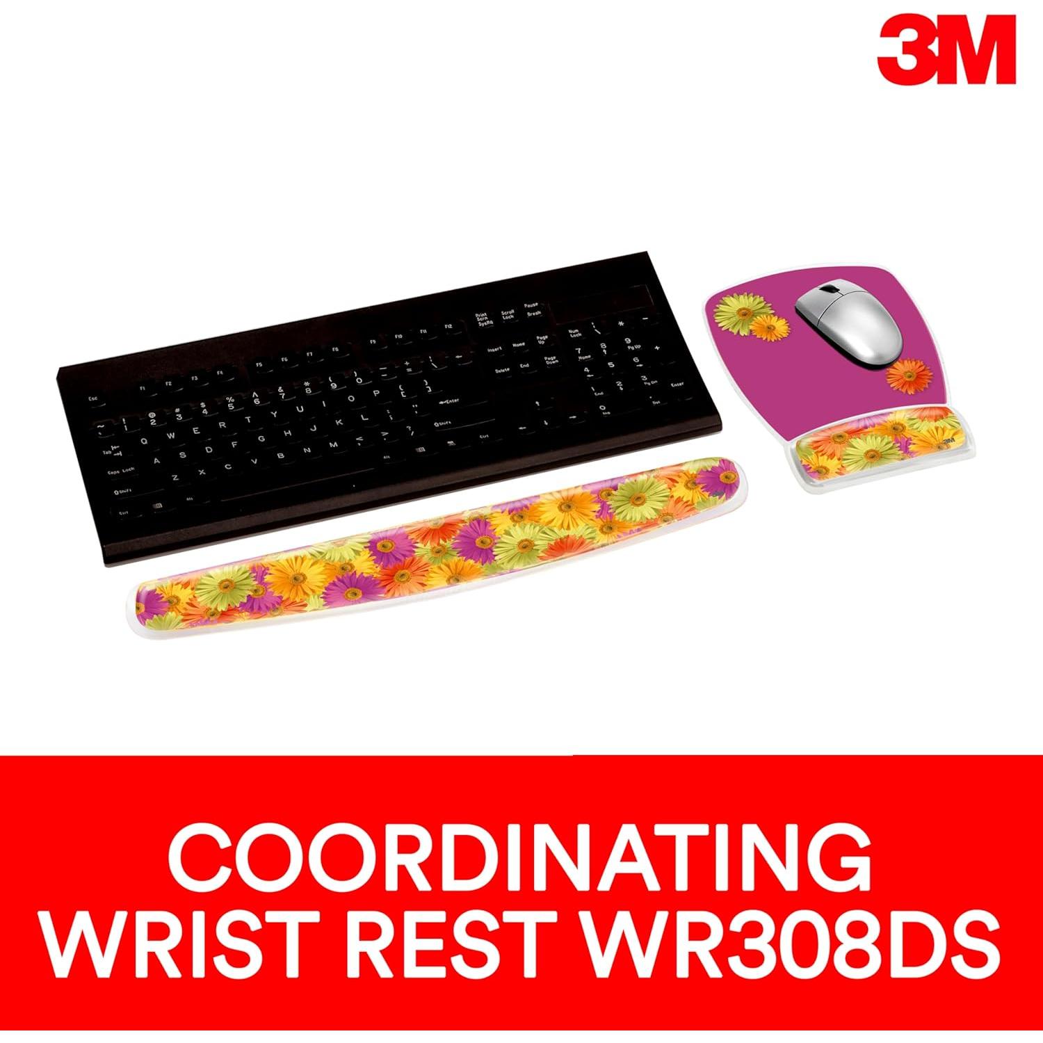 Alfombrilla de Ratón 3M con Reposamuñecas de Gel Margarita 21.8x17.3cm