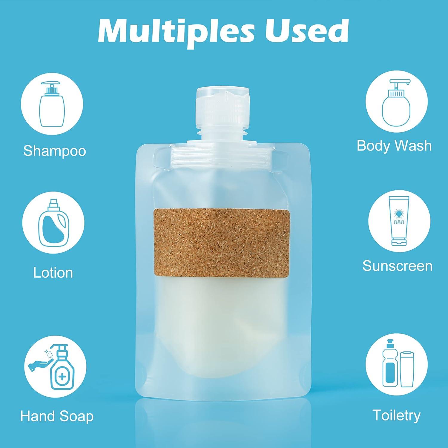 Bolsas de Viaje Refill TailaiMei 12 Piezas 50ml Aprobadas TSA