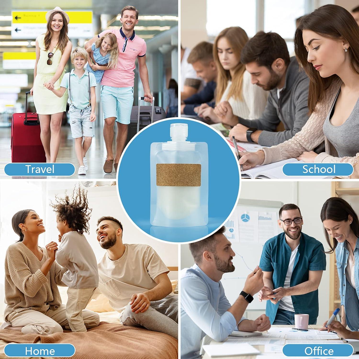 Bolsas de Viaje Refill TailaiMei 12 Piezas 50ml Aprobadas TSA