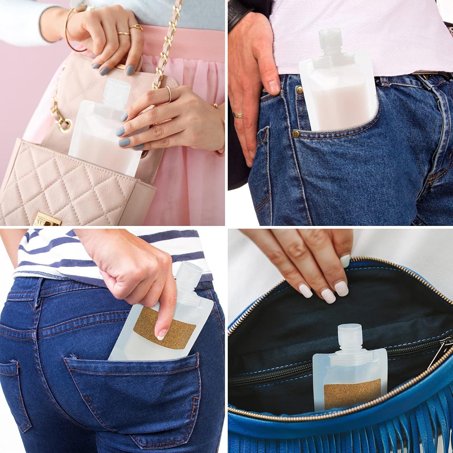 Bolsas de Viaje Refill TailaiMei 12 Piezas 50ml Aprobadas TSA