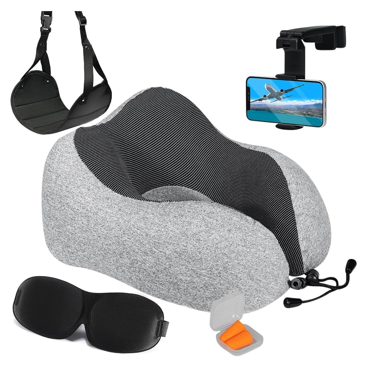 Kit de Viaje Completo Homeify - Almohada de Cuello y Accesorios